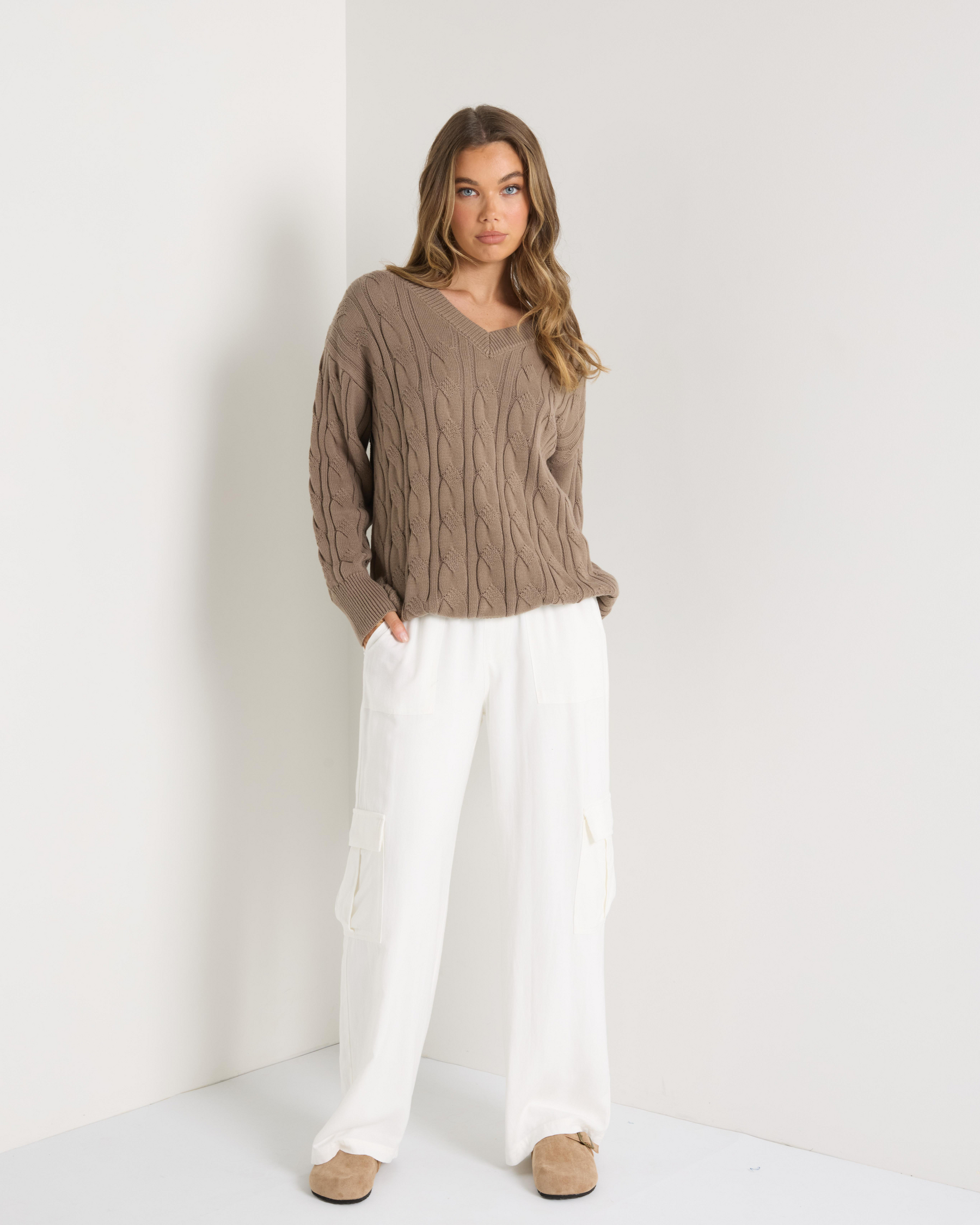 Cambridge V Neck Knit Jumper