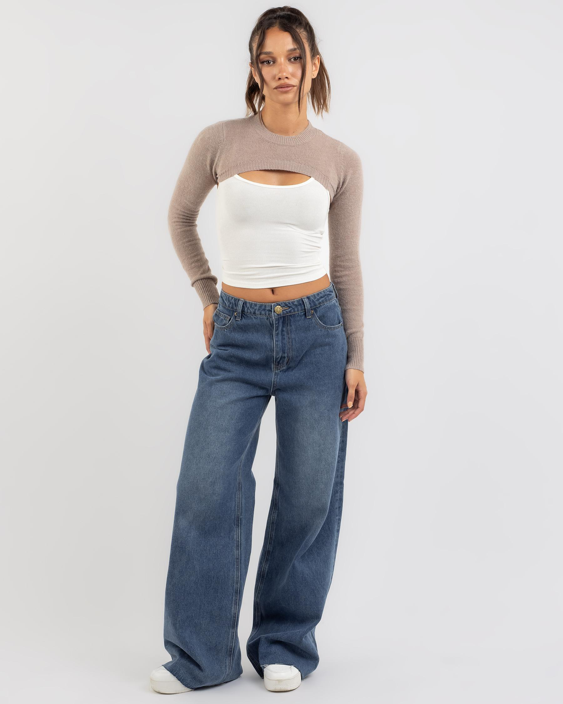 Tana Long Sleeve Knit Shrug