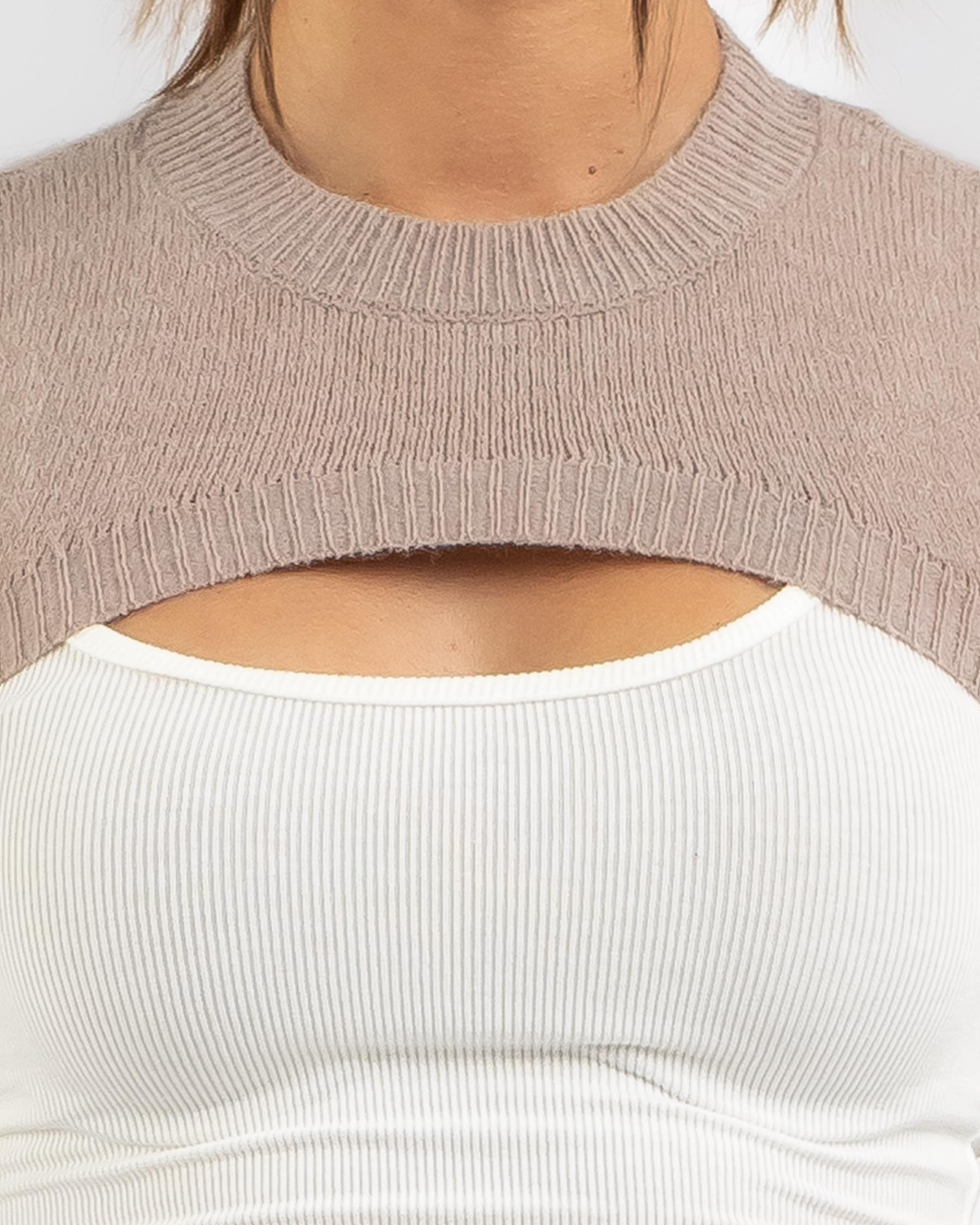 Tana Long Sleeve Knit Shrug