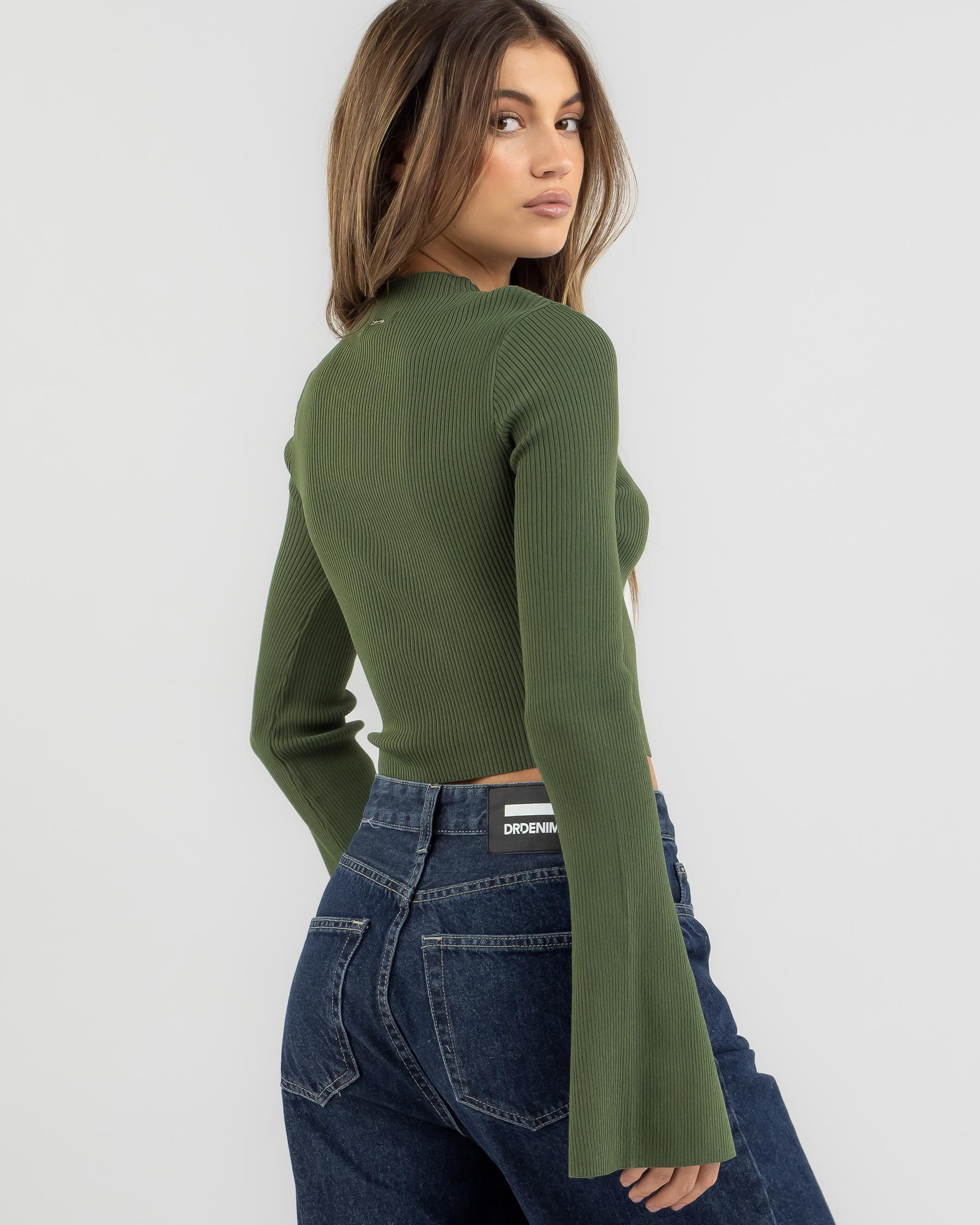 Amy Cut Out Long Sleeve Knit Top