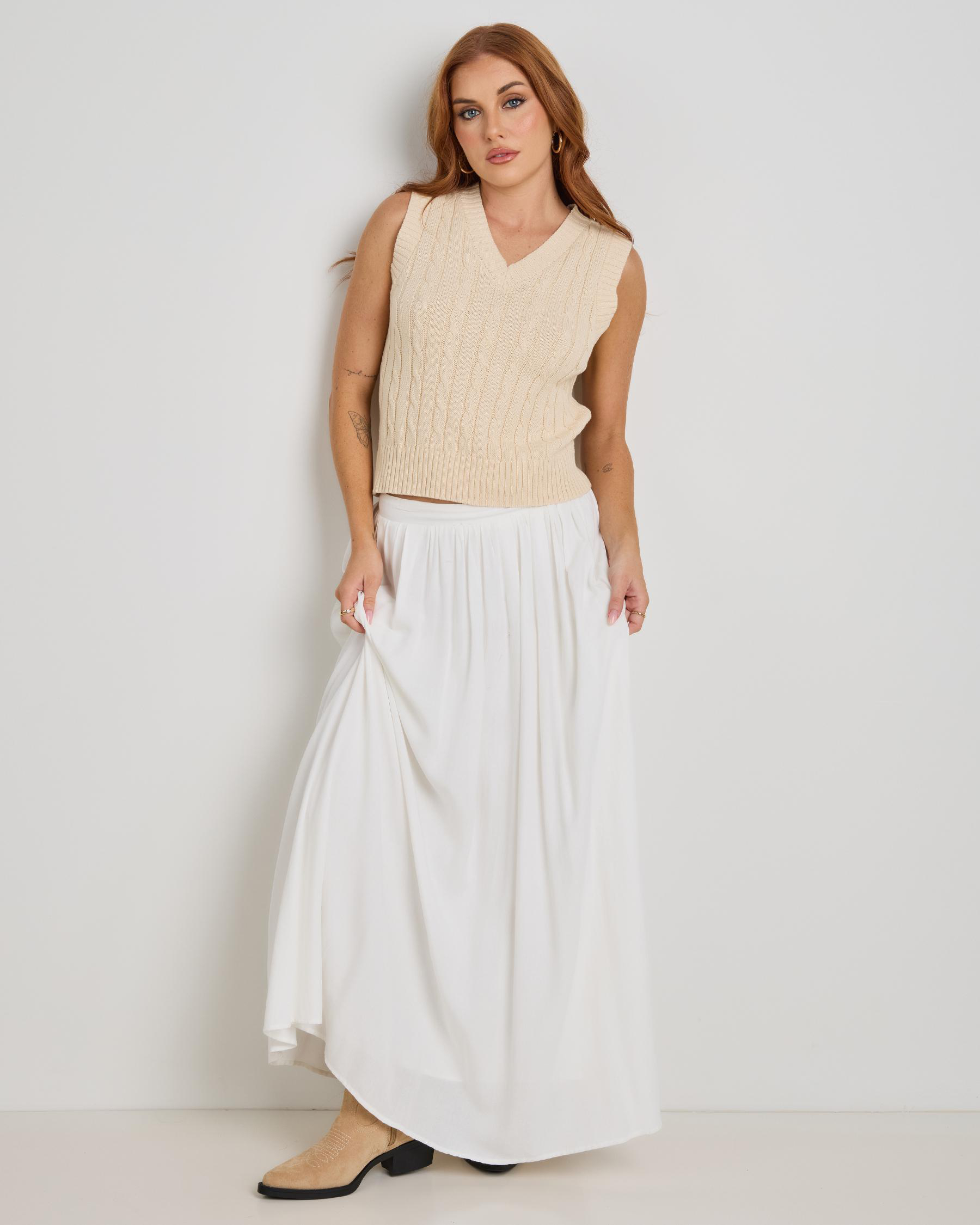 On Campus Cable Knit Vest