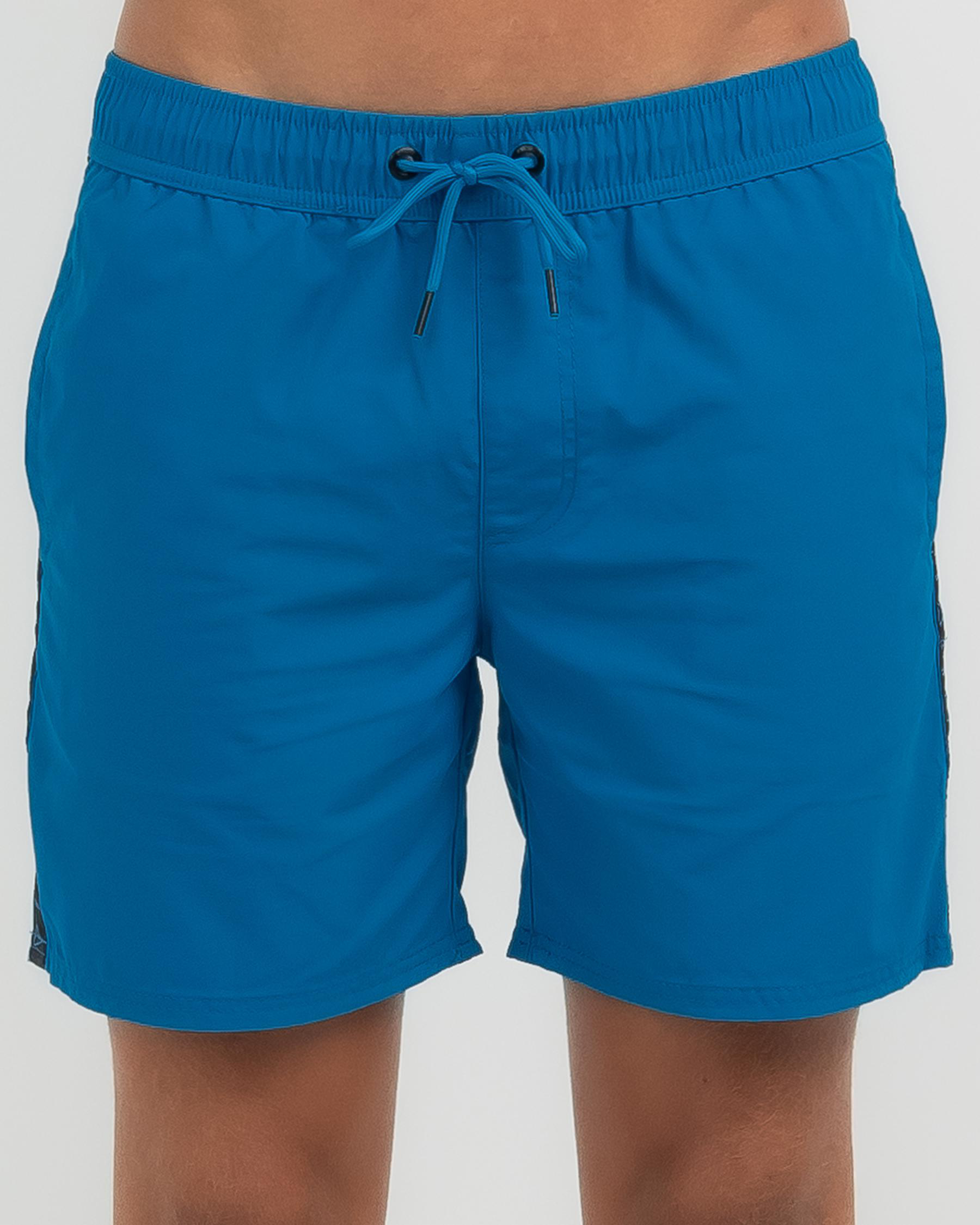 Taped Elastic Waist Shorts