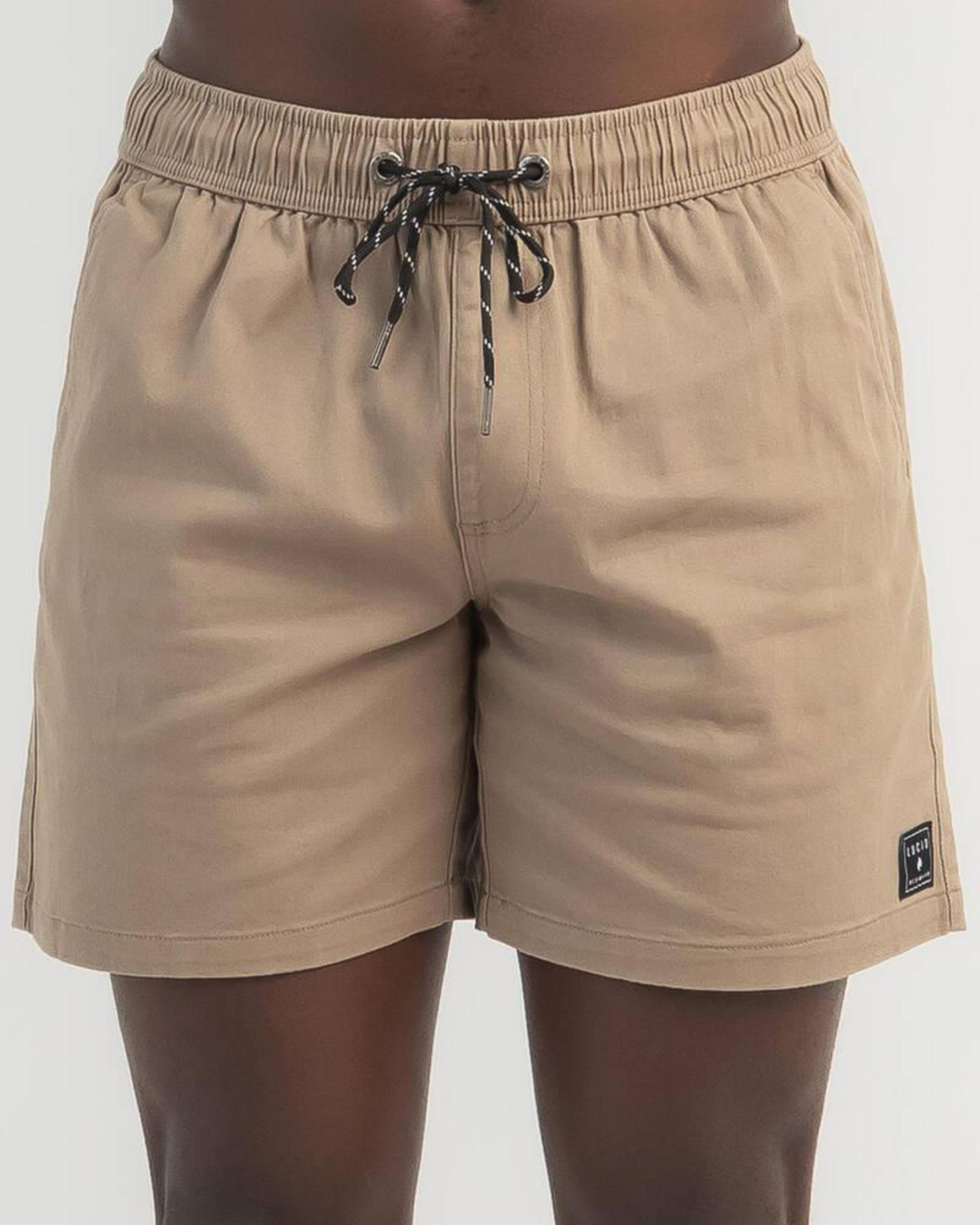 Lever Elastic Waist Shorts