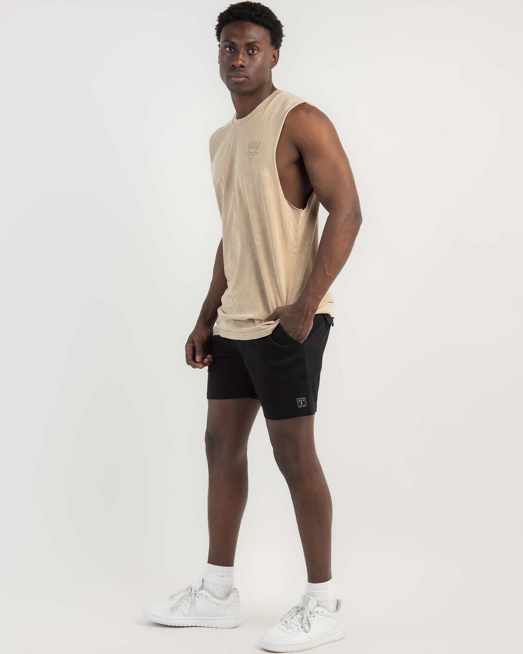 Lever Elastic Waist Shorts
