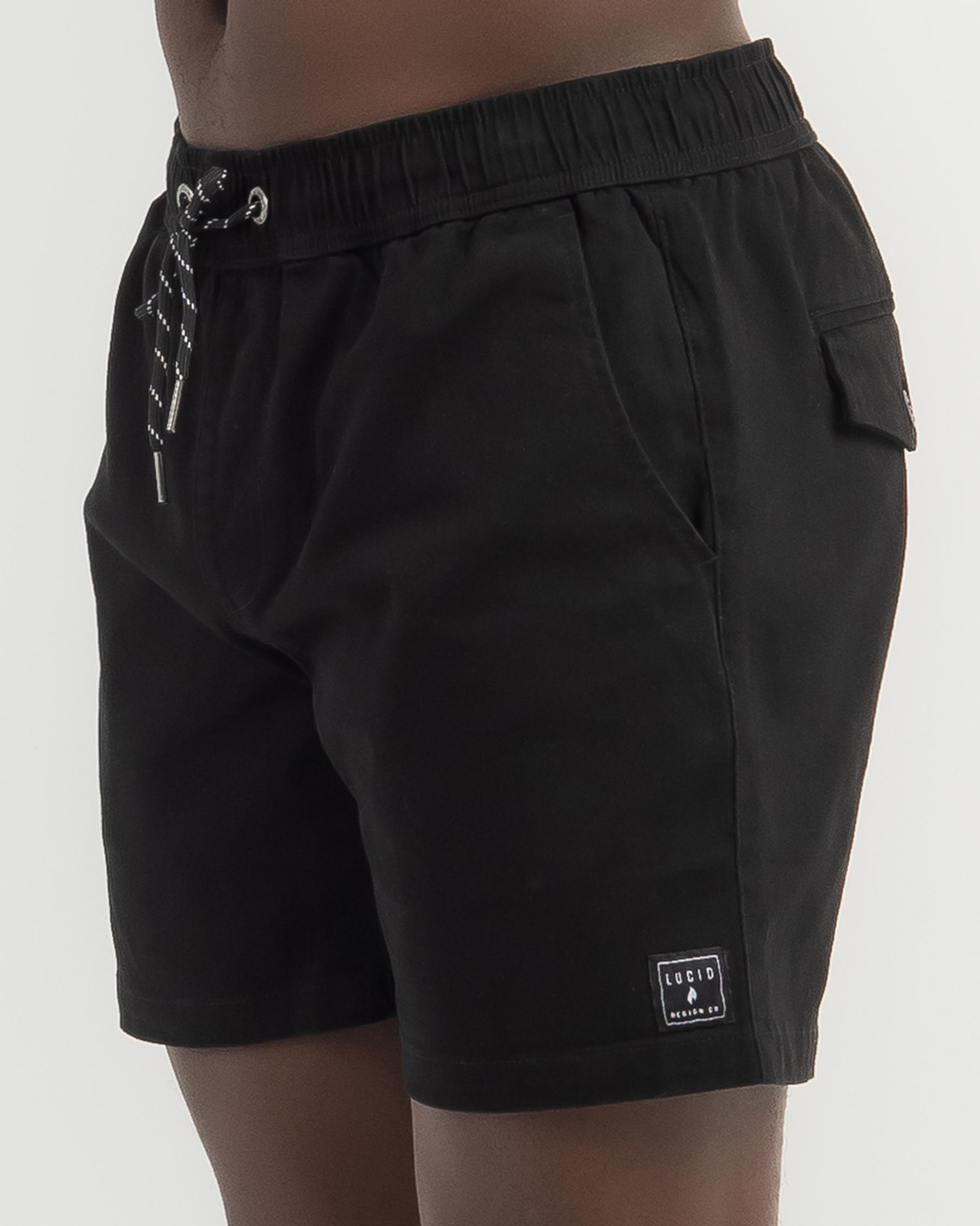 Lever Elastic Waist Shorts