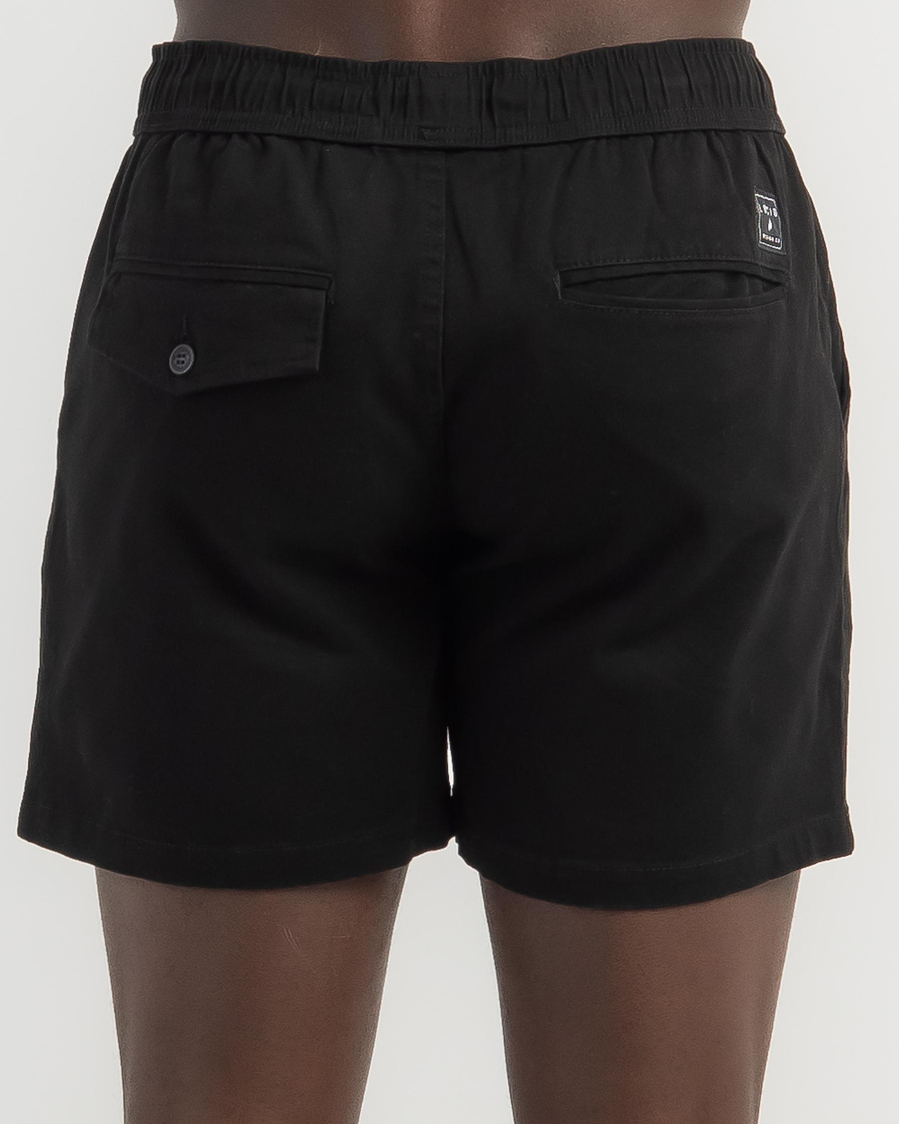 Lever Elastic Waist Shorts