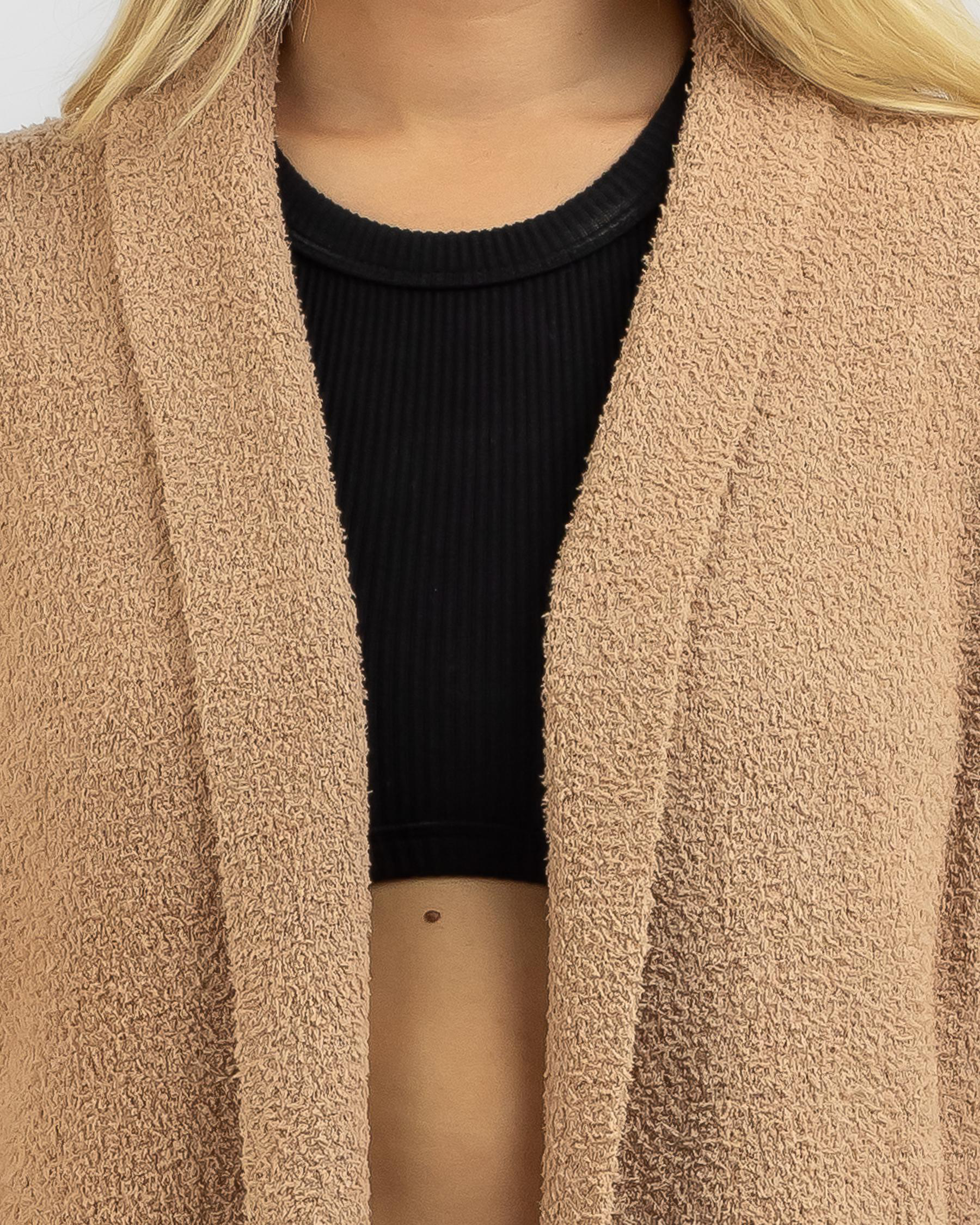 Penelope Longline Teddy Knit Cardigan