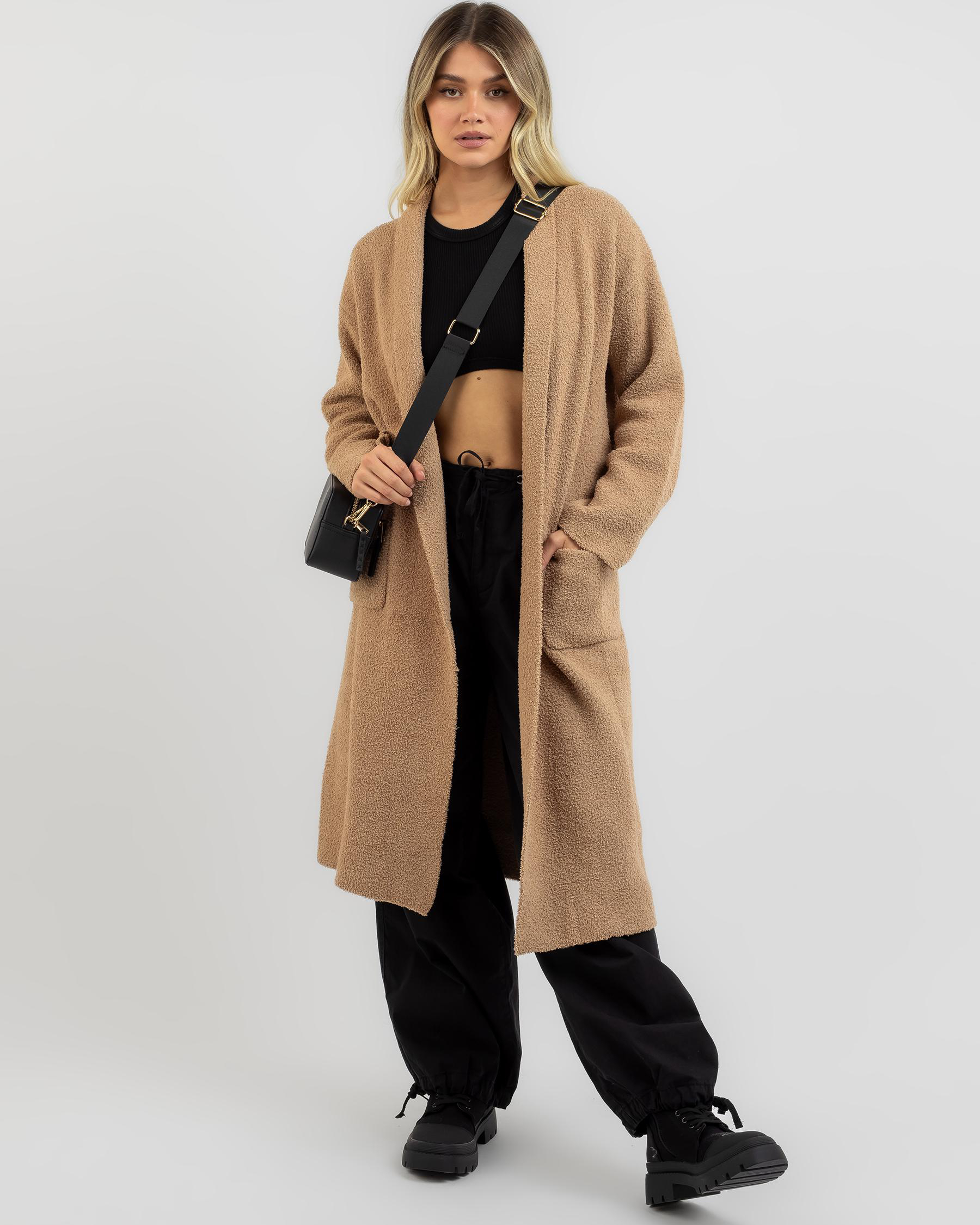 Penelope Longline Teddy Knit Cardigan