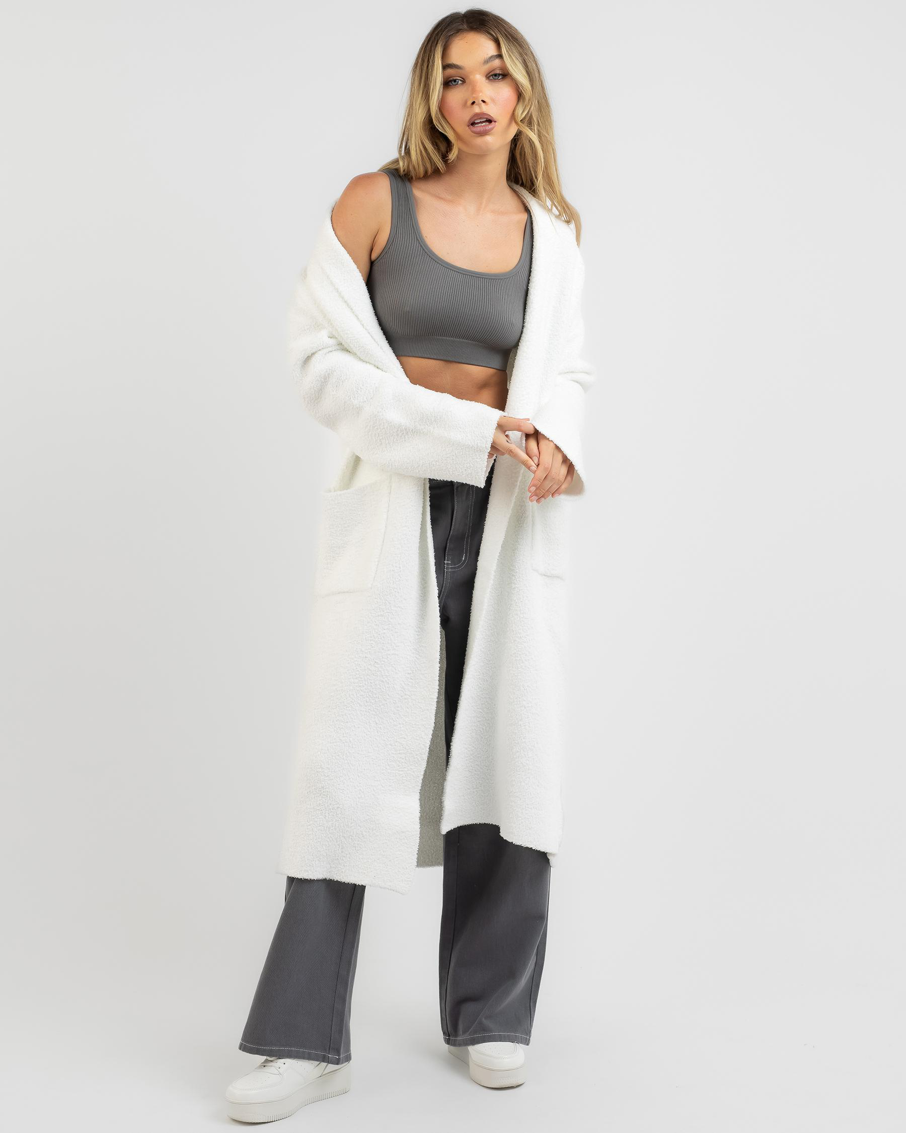 Penelope Longline Teddy Knit Cardigan