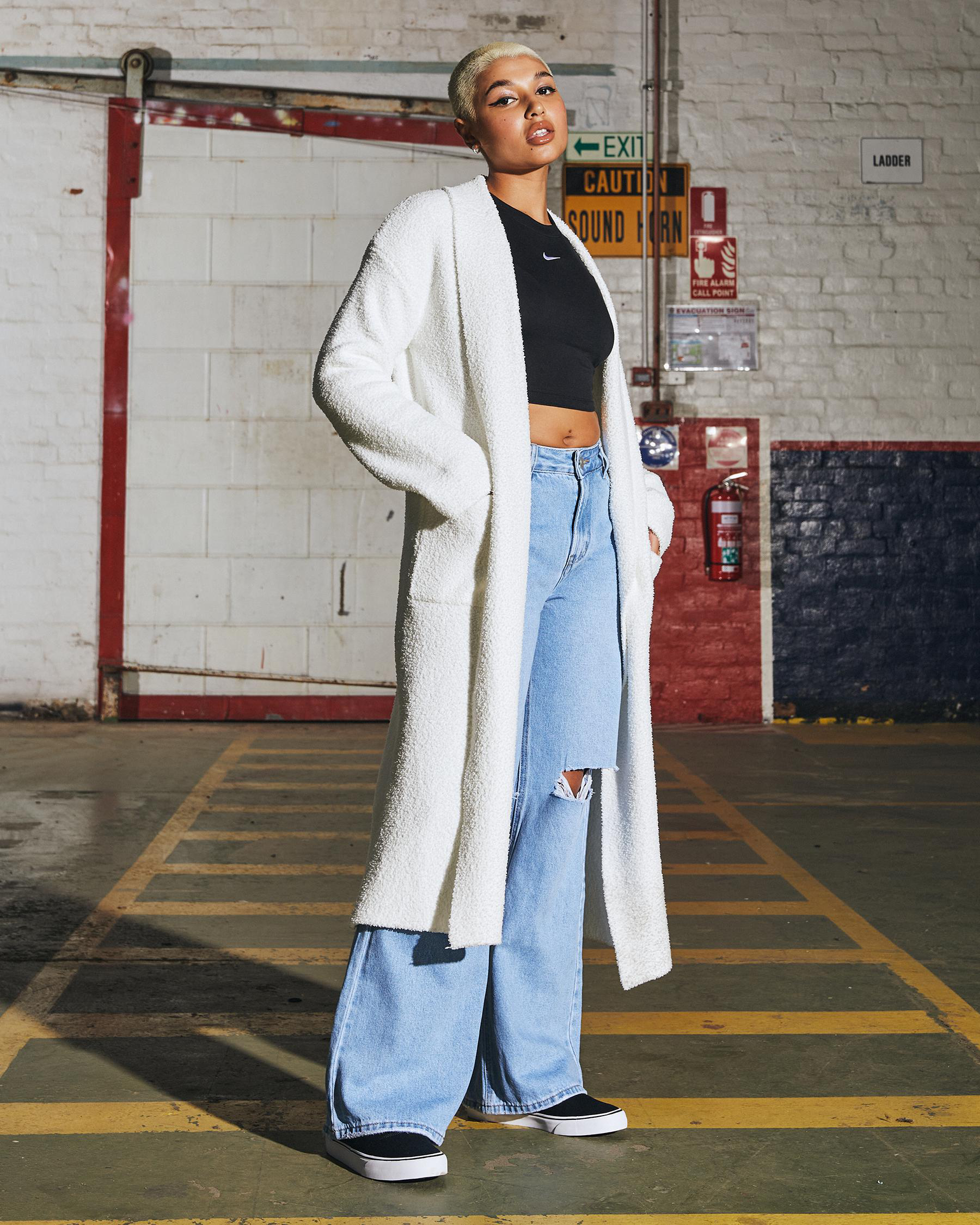 Penelope Longline Teddy Knit Cardigan