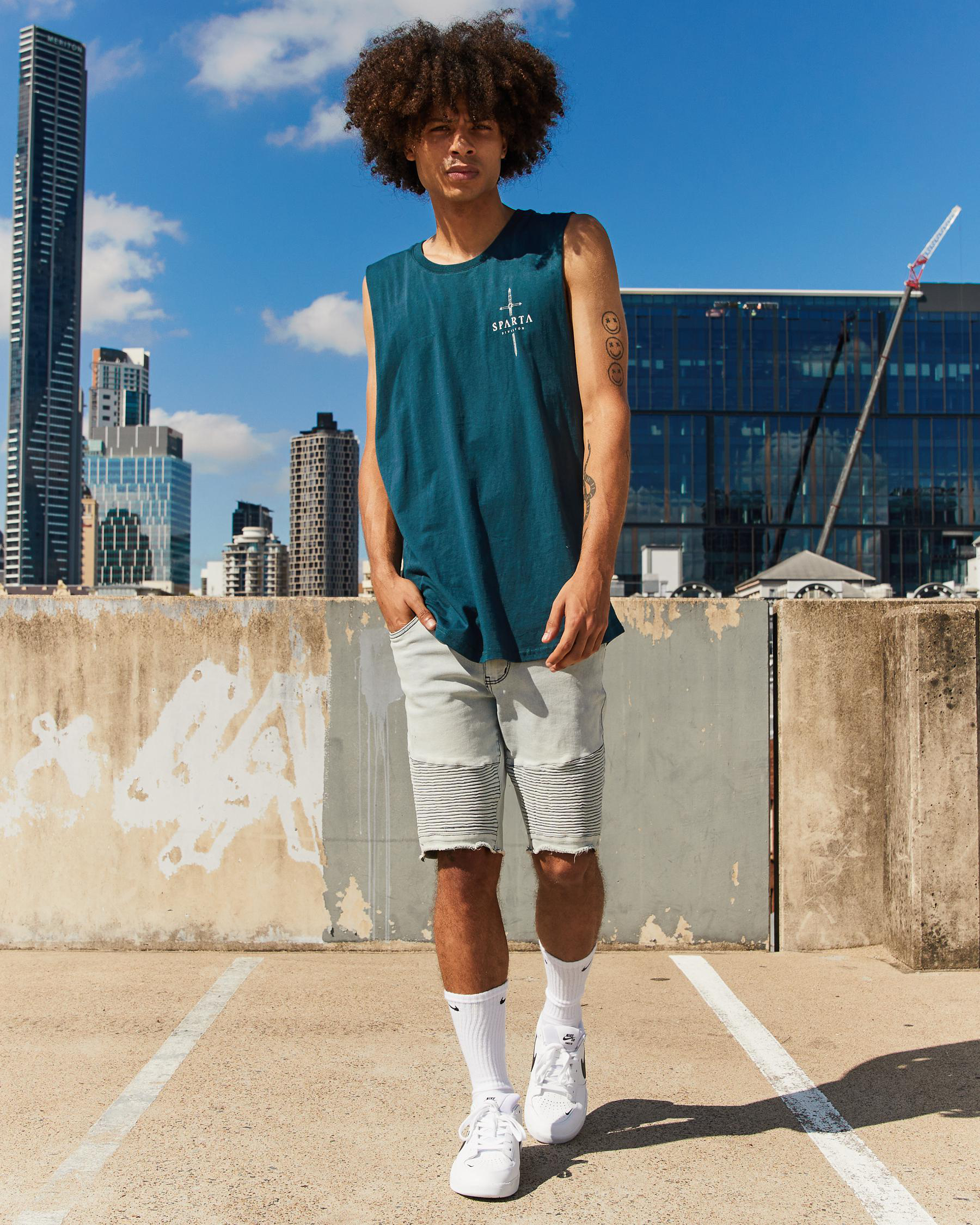 Expansion Denim Shorts