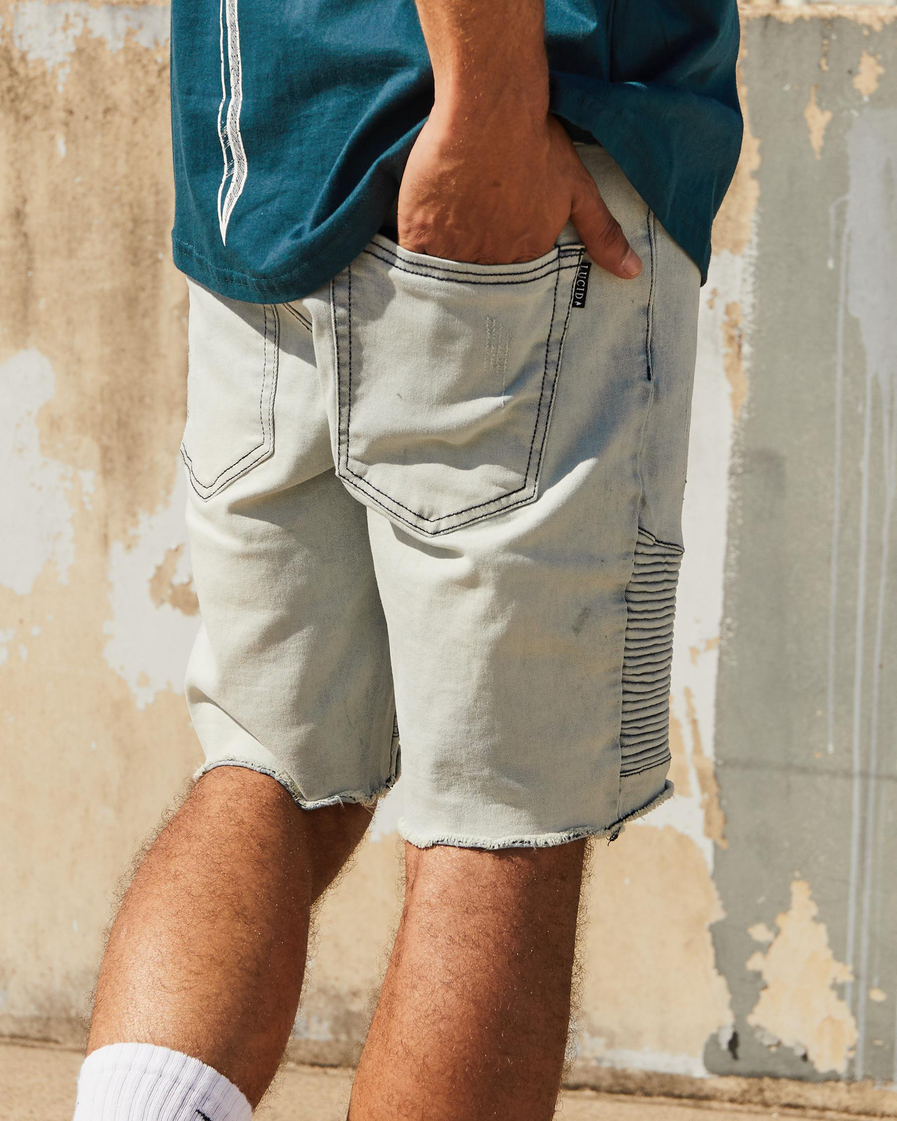 Expansion Denim Shorts
