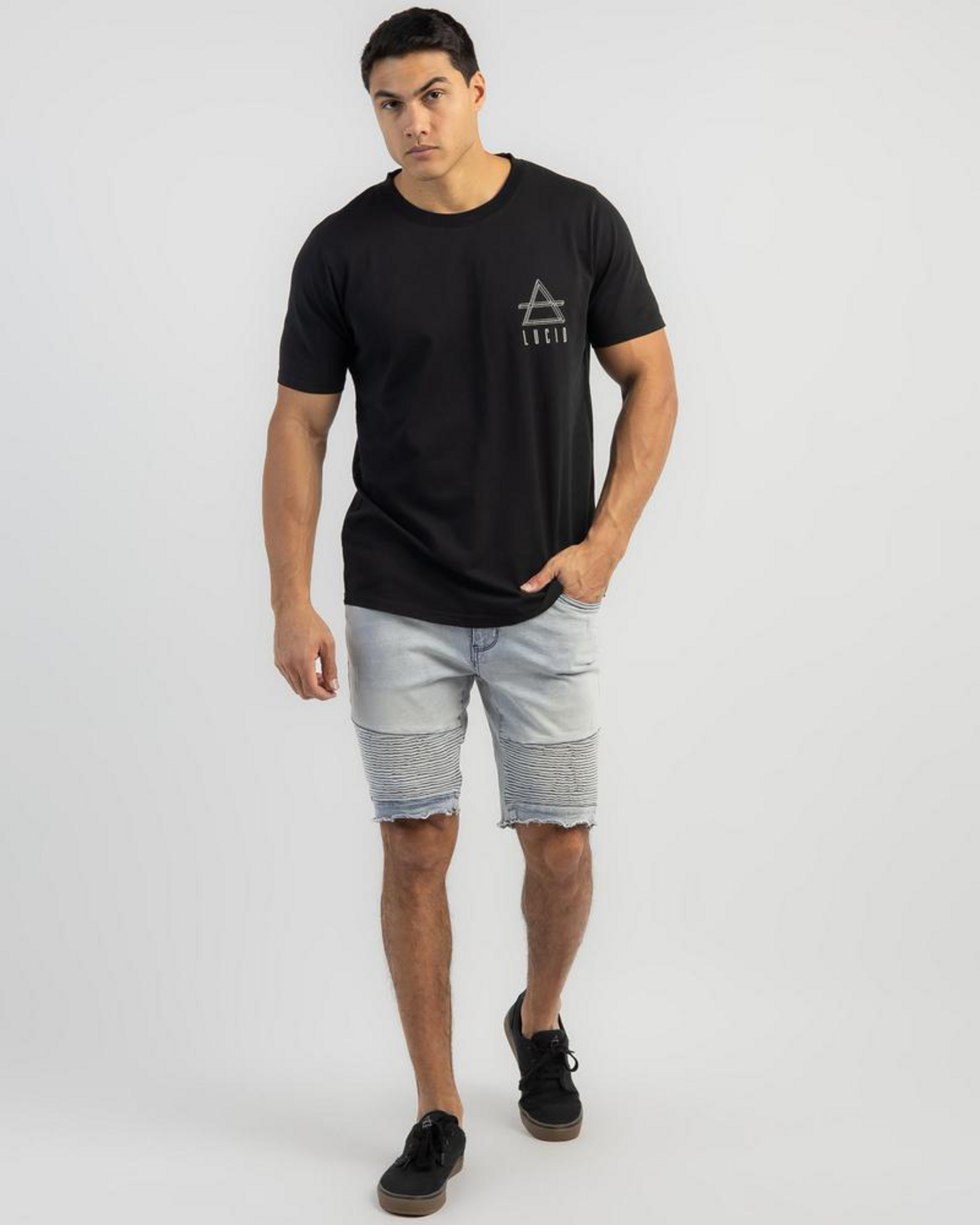 Expansion Denim Shorts