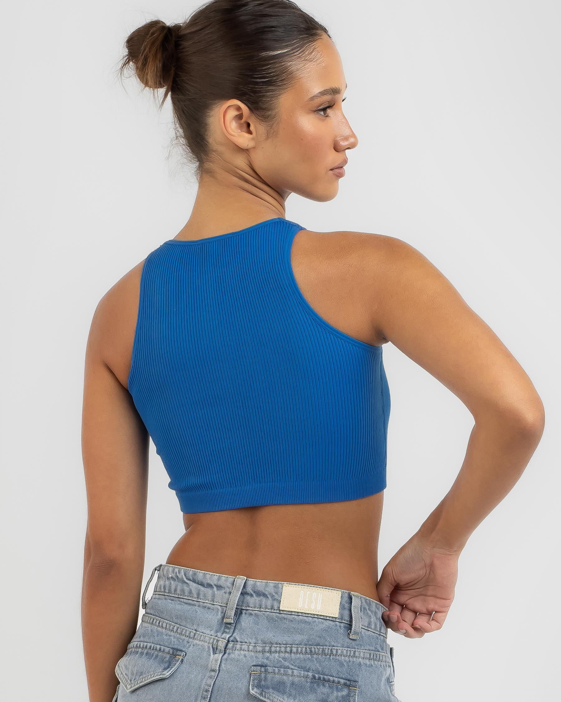 Basic Seamfree High Neck Tank Top