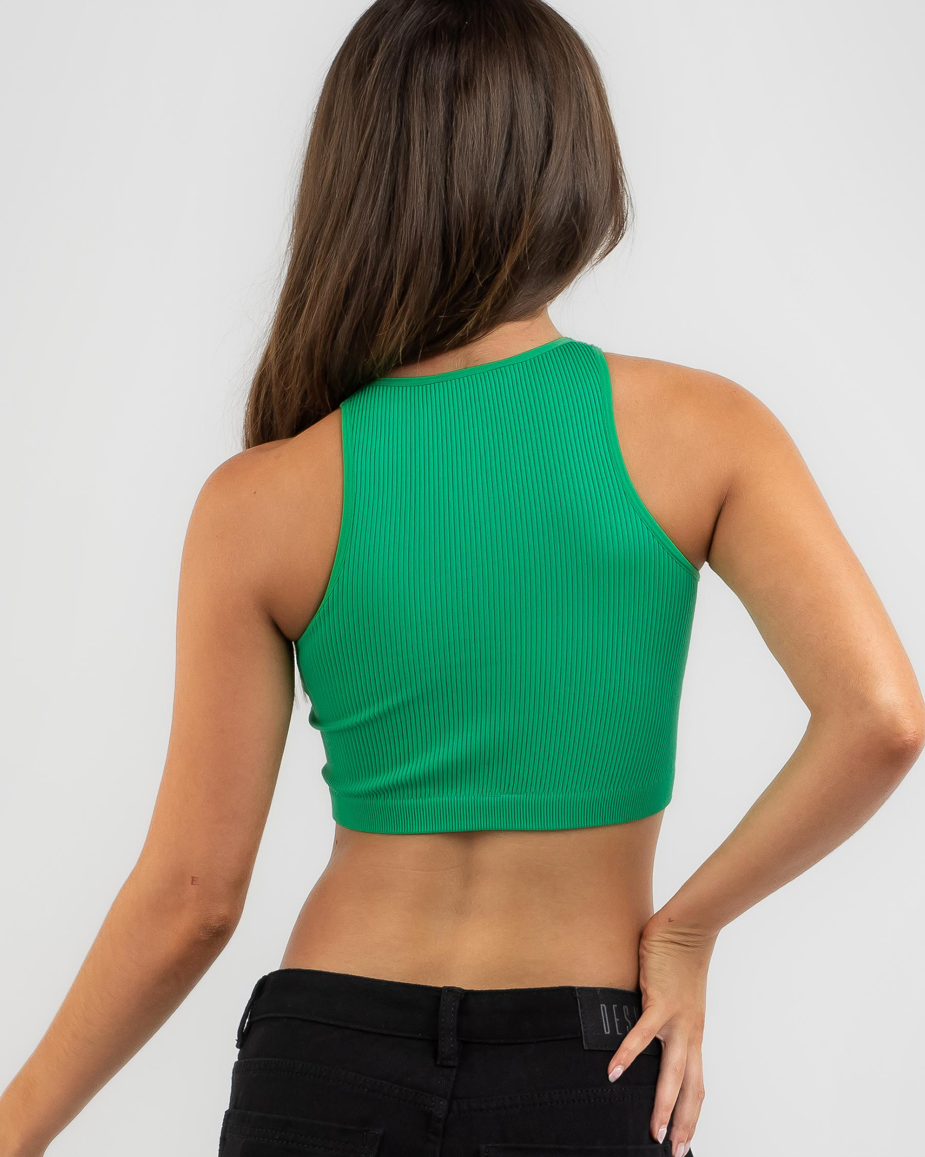 Basic Seamfree High Neck Tank Top