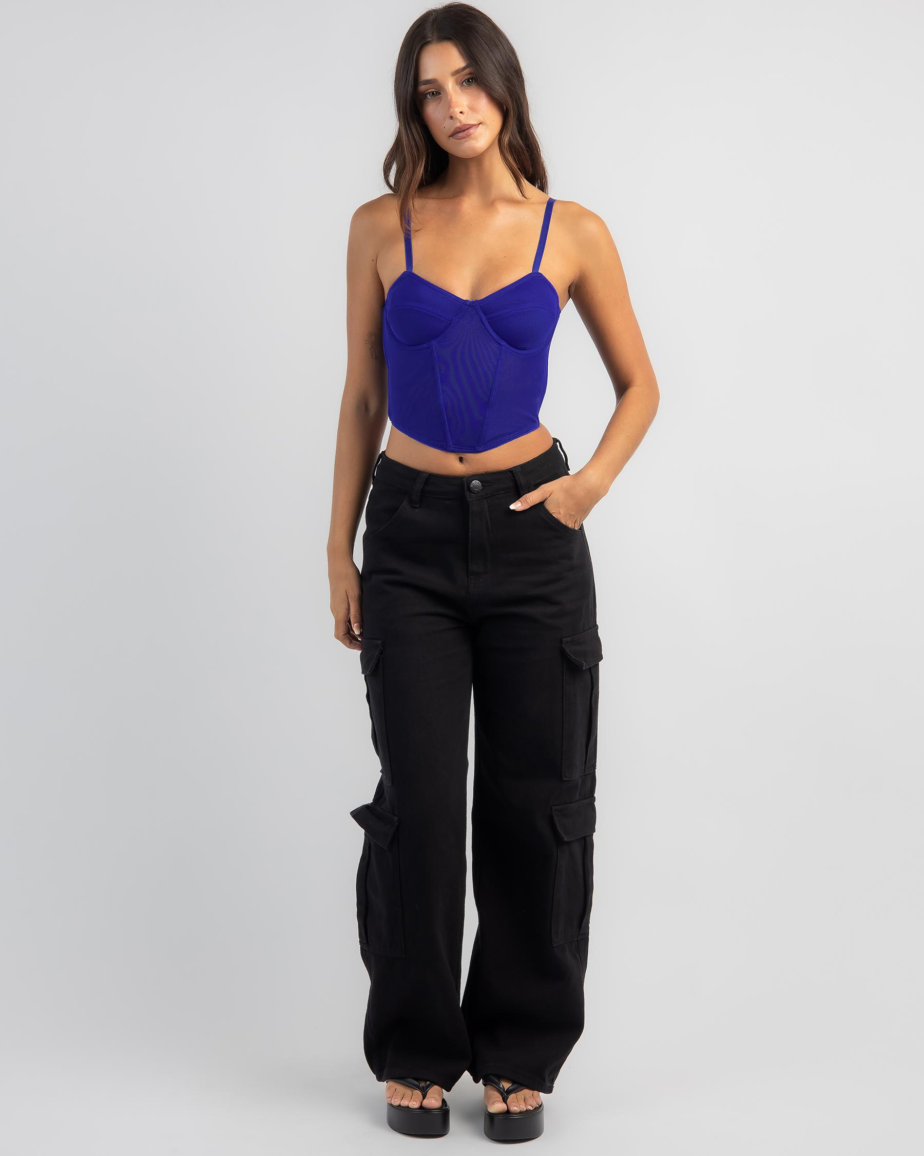 Stassie Mesh Corset Top