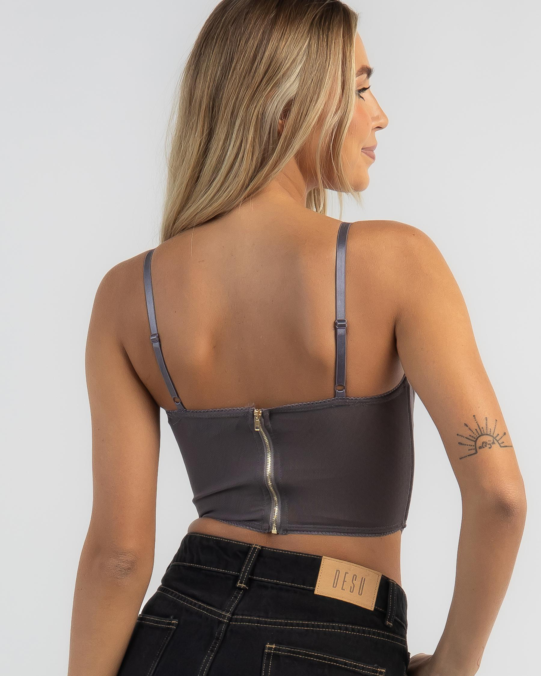 Stassie Mesh Corset Top