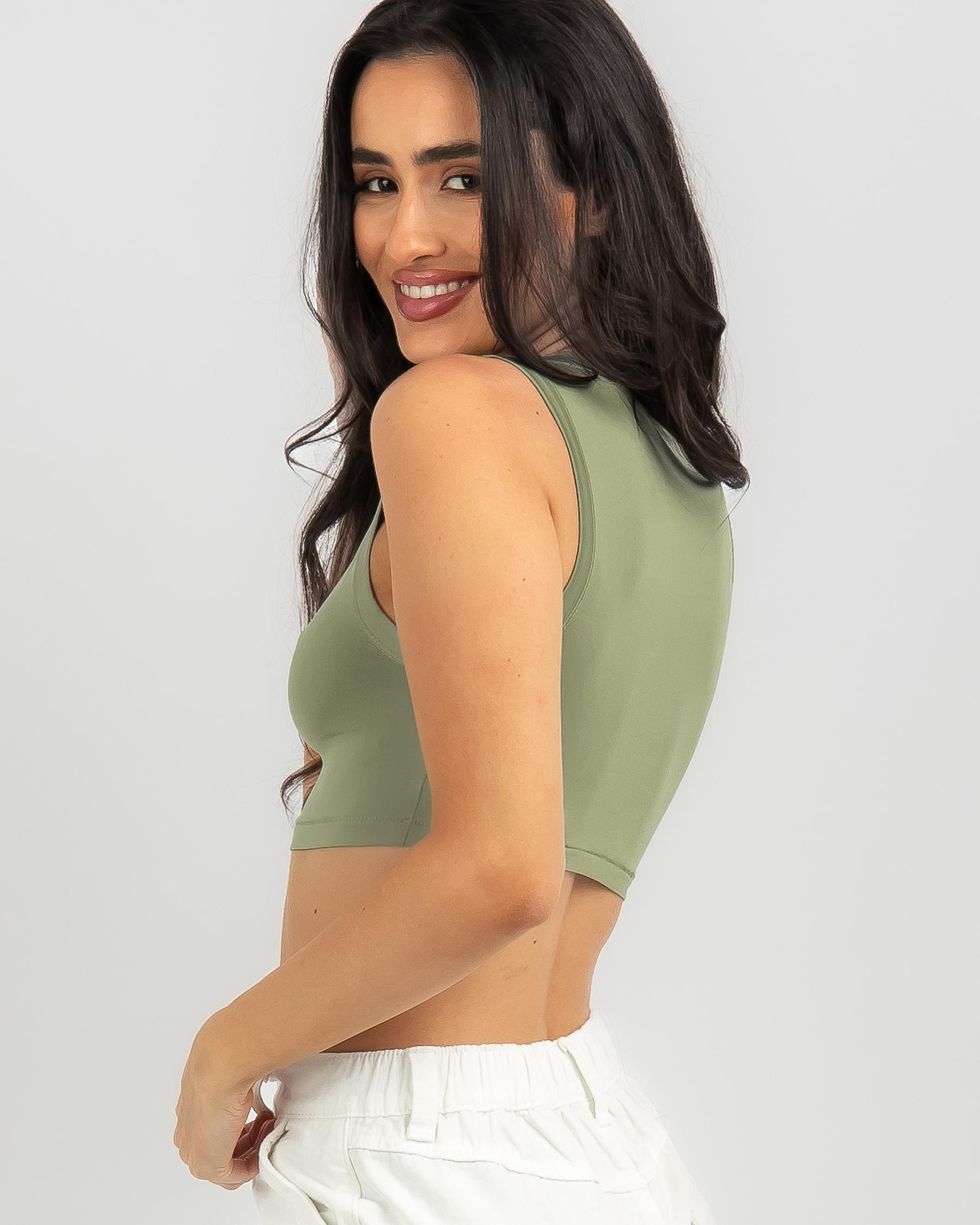 Chicago High Neck Crop Top