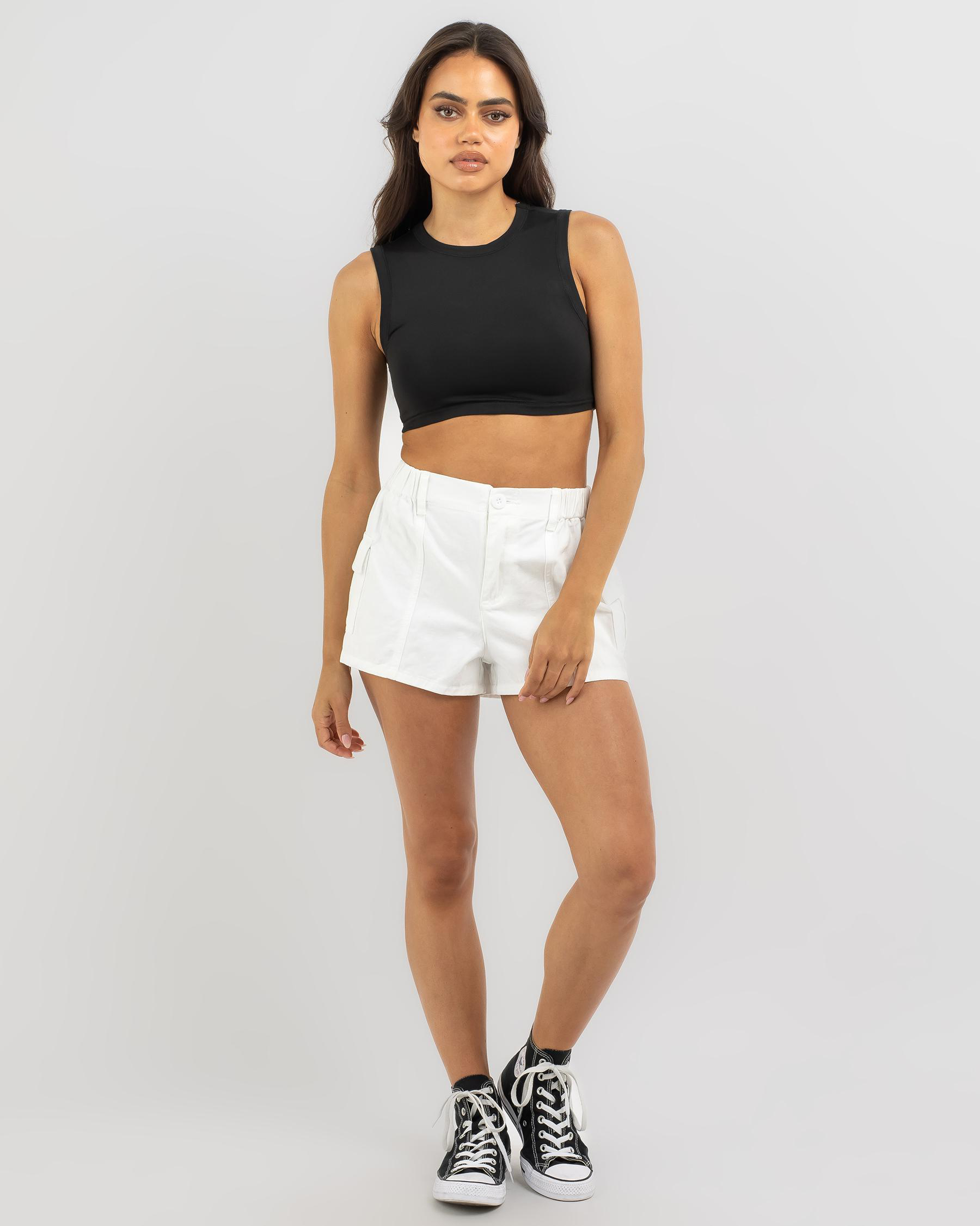 Chicago High Neck Crop Top