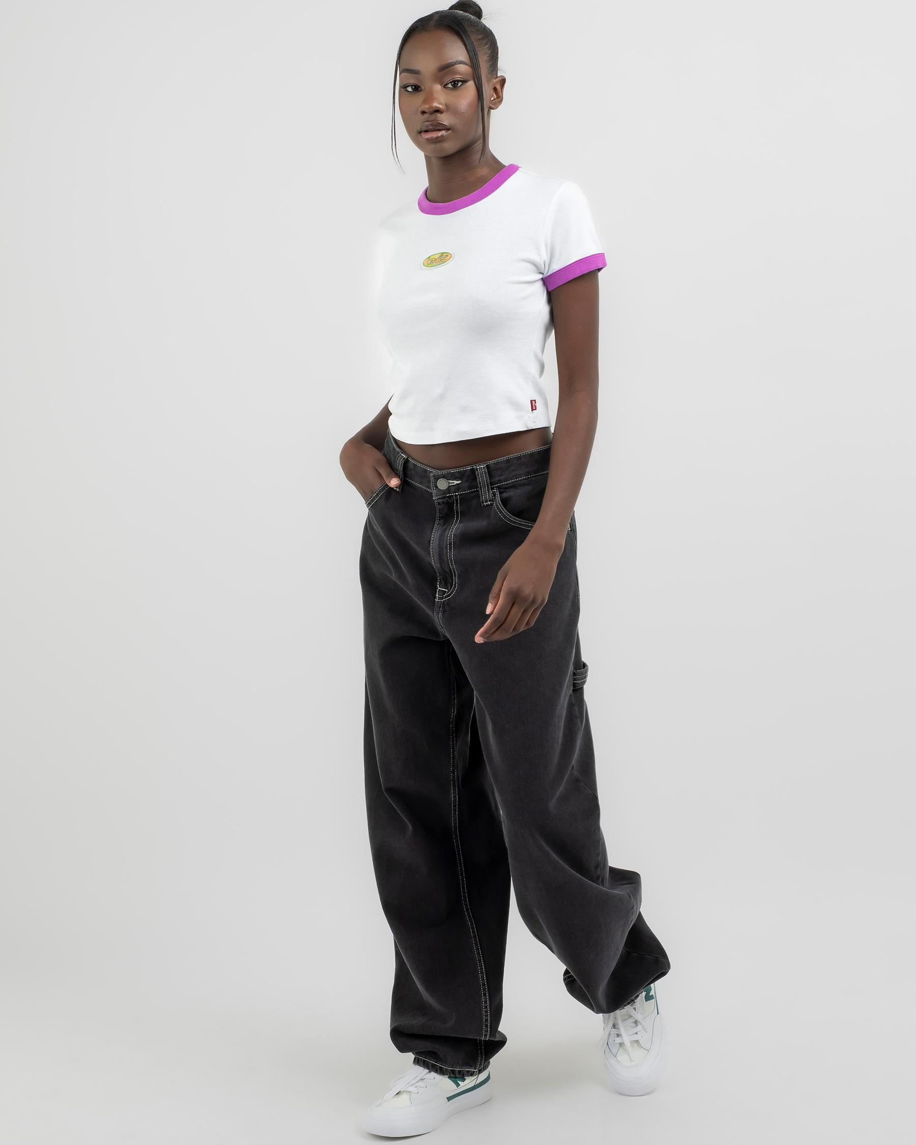 Graphic Ringer Baby Tee