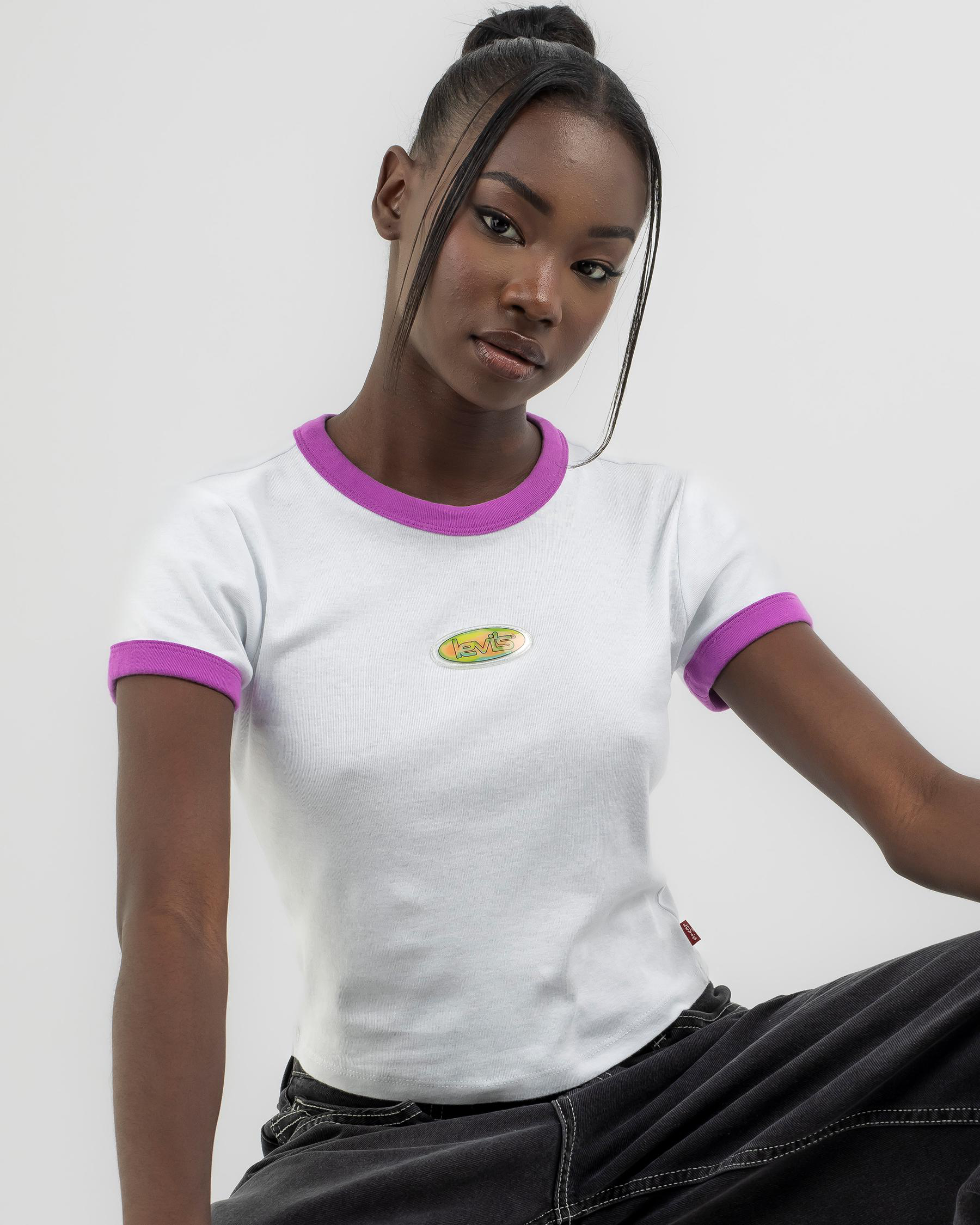 Graphic Ringer Baby Tee