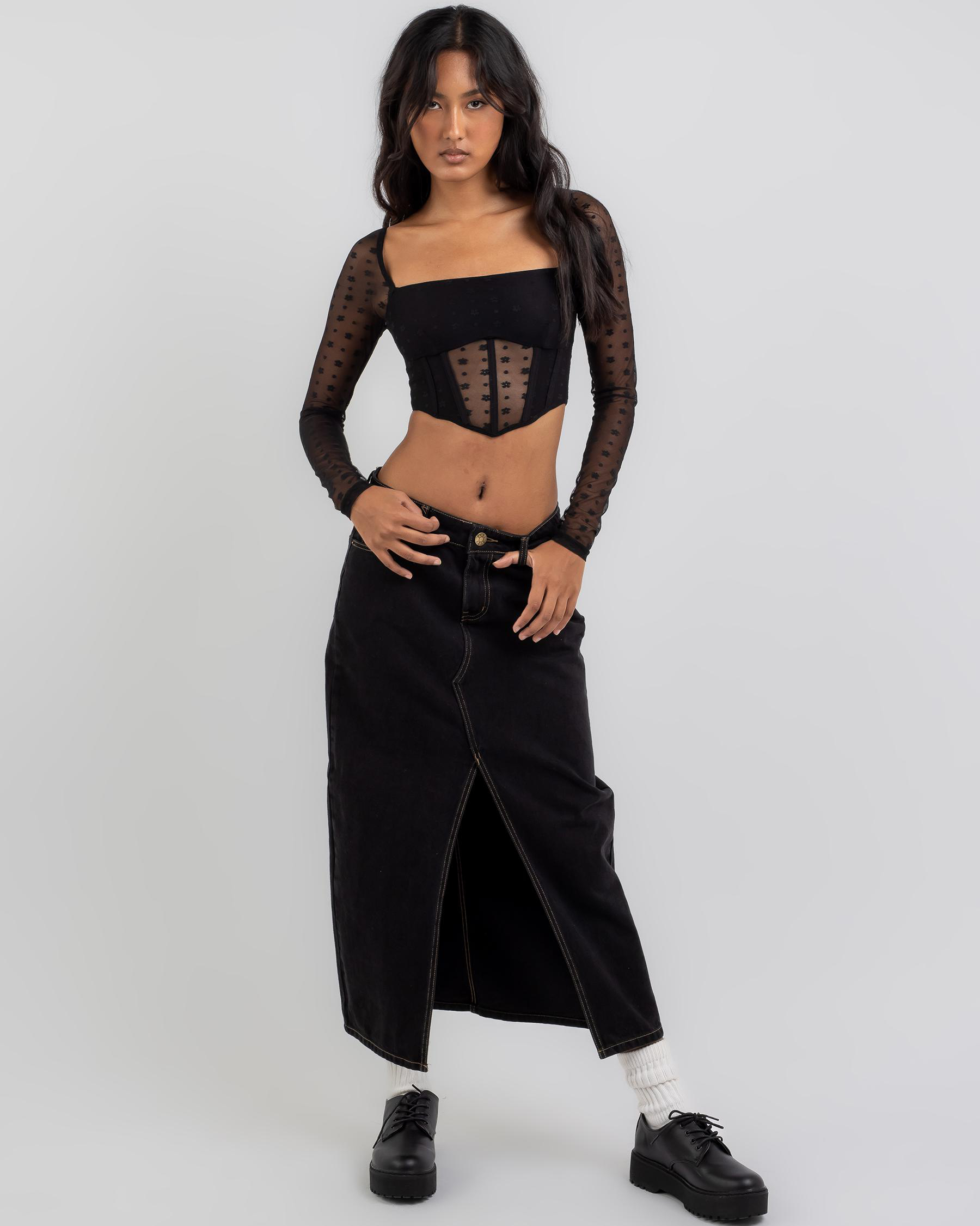 My Love Mesh Corset Top