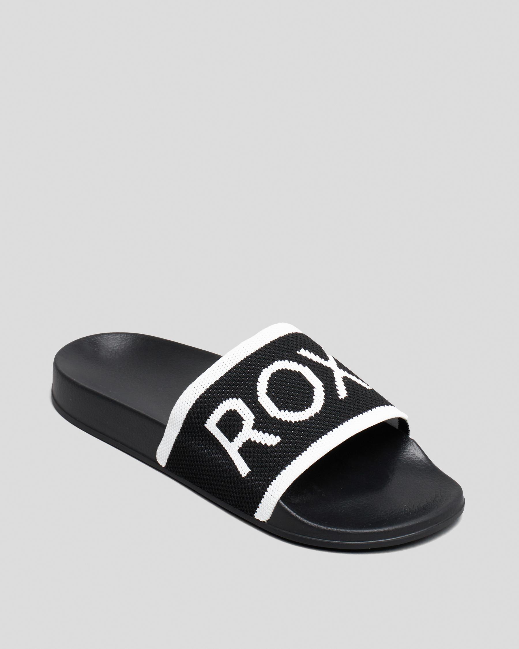 Roxy Slippy Knit Slide Sandals
