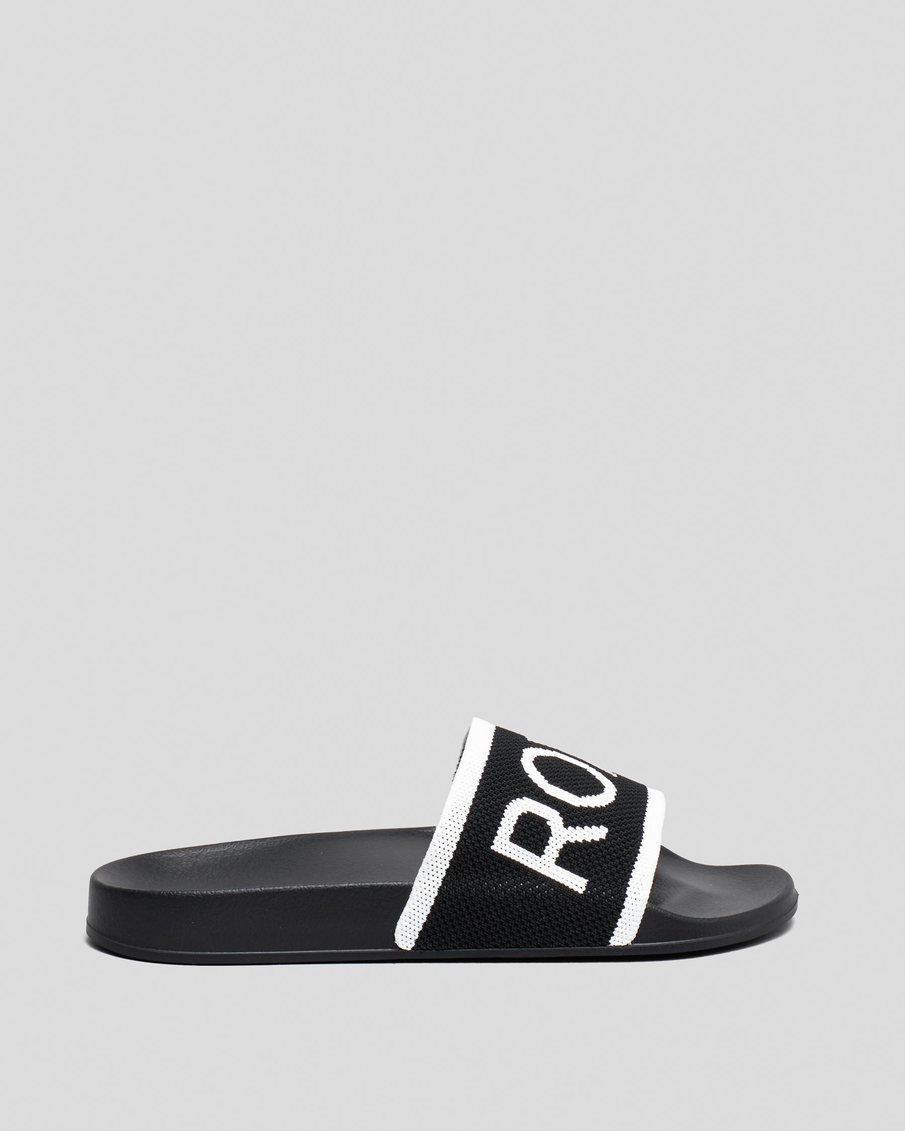 Roxy Slippy Knit Slide Sandals