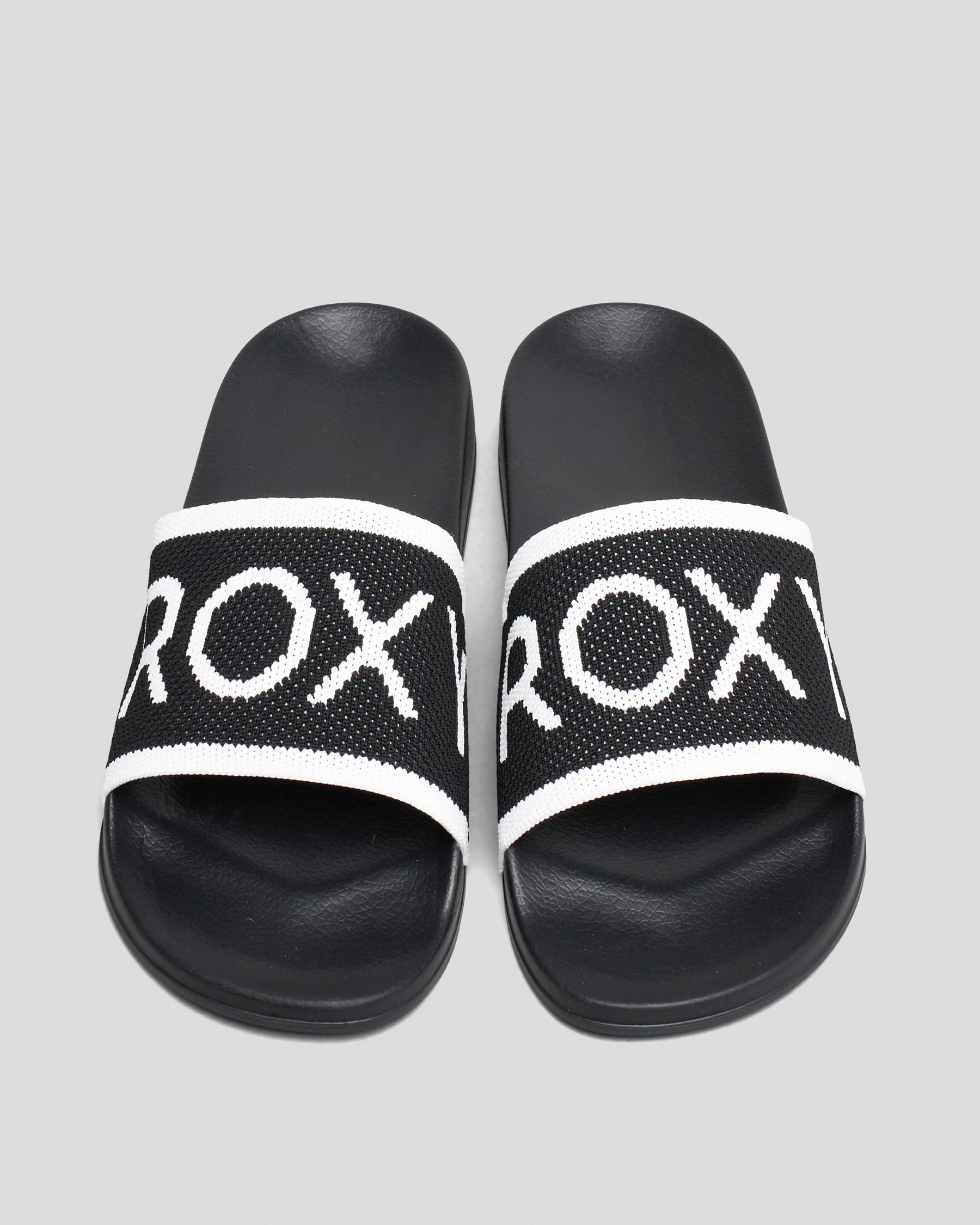 Roxy Slippy Knit Slide Sandals