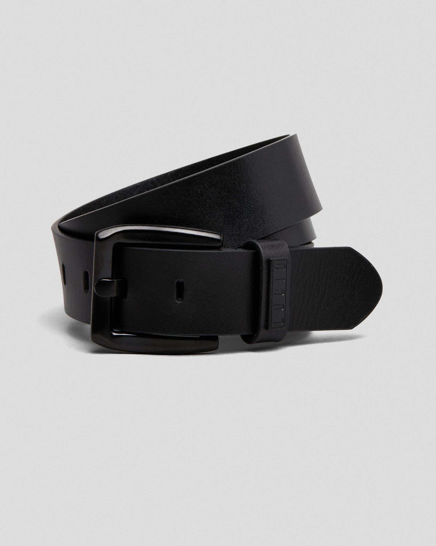 Onyx Leather Belt