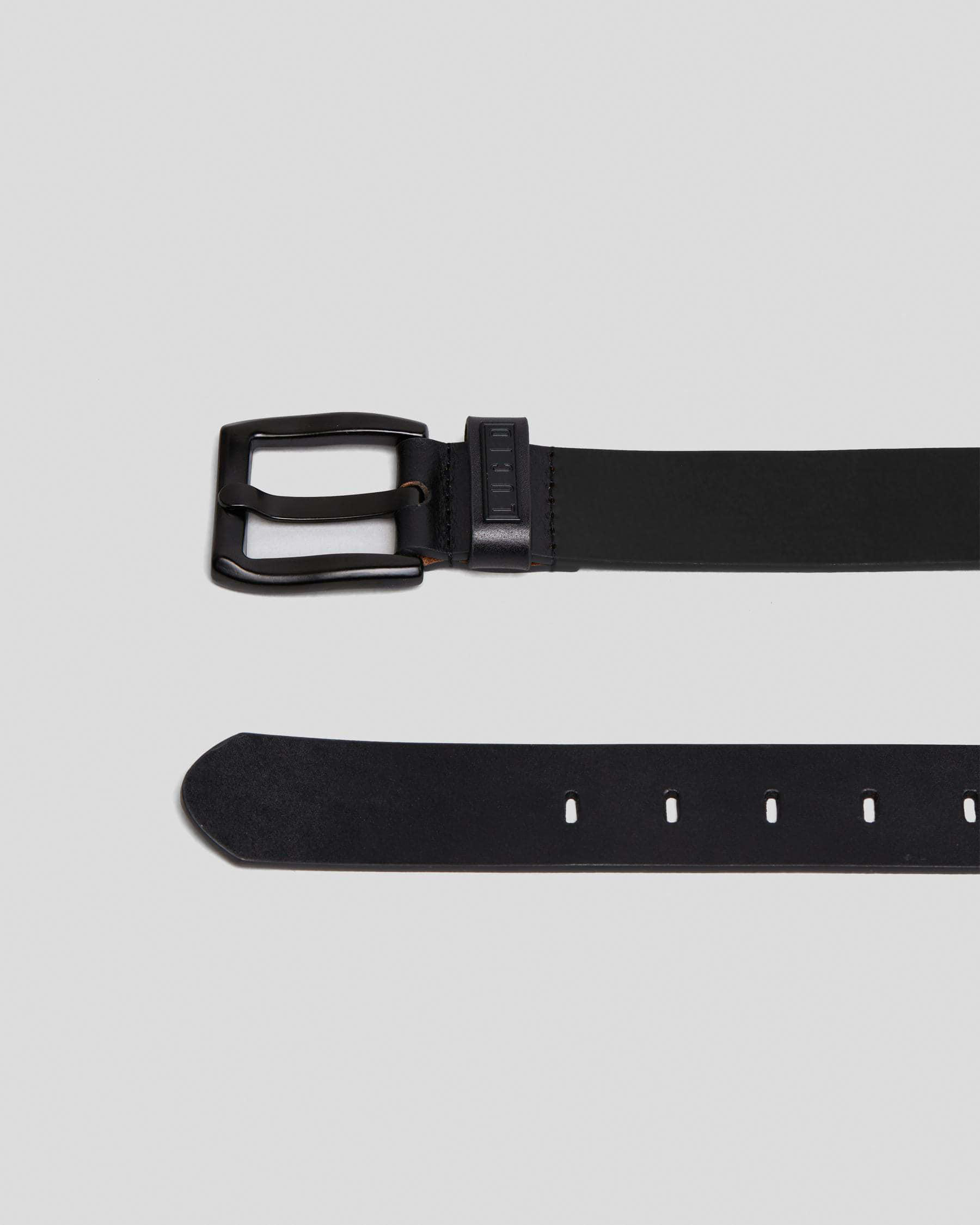 Onyx Leather Belt