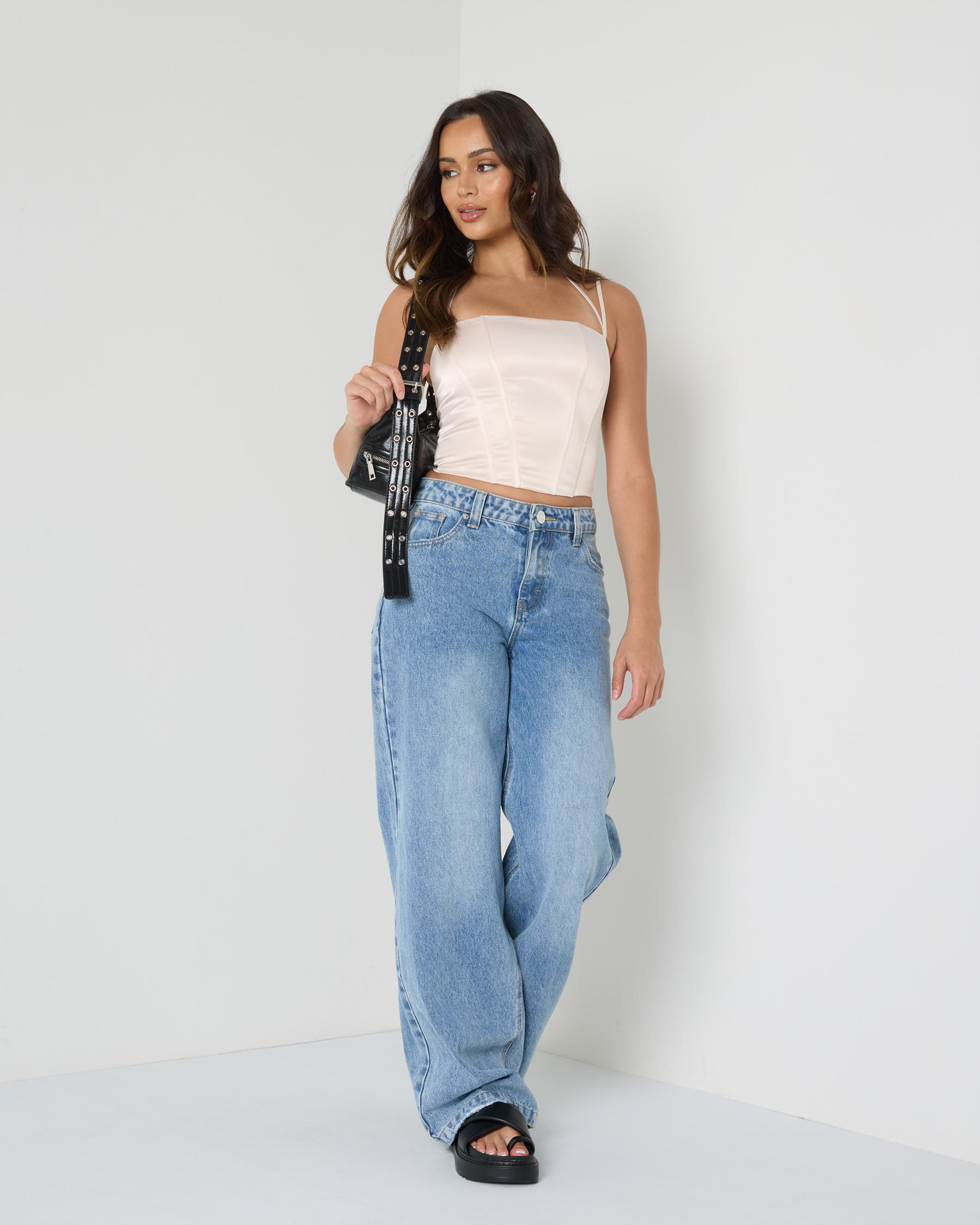 Jess Satin Corset Top