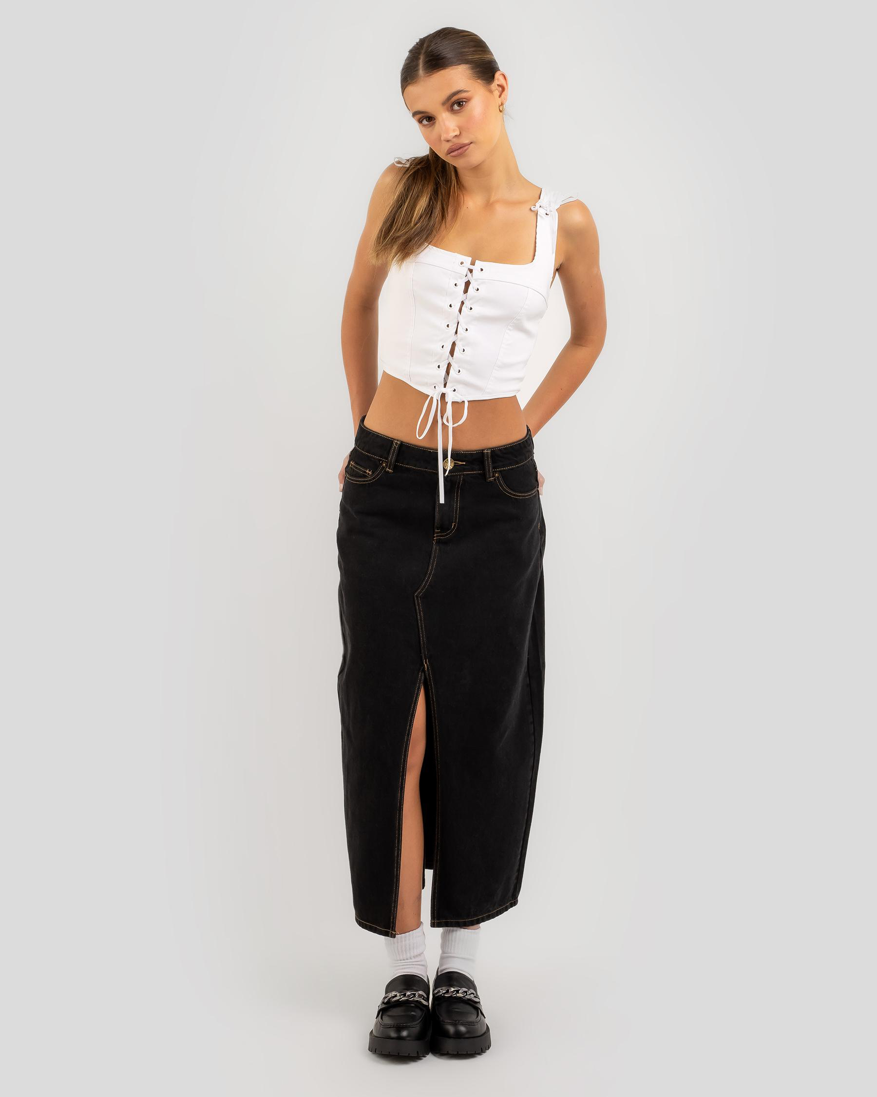 Joey Lace Up Corset Top