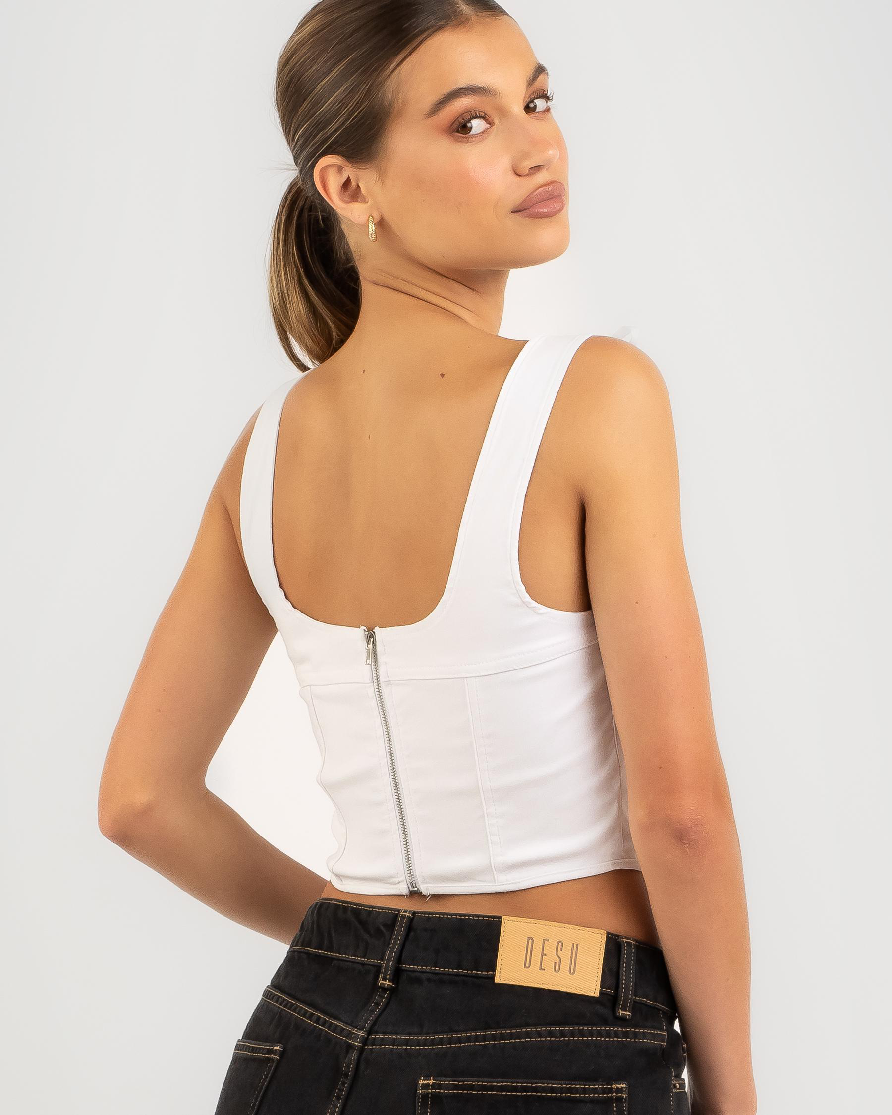 Joey Lace Up Corset Top