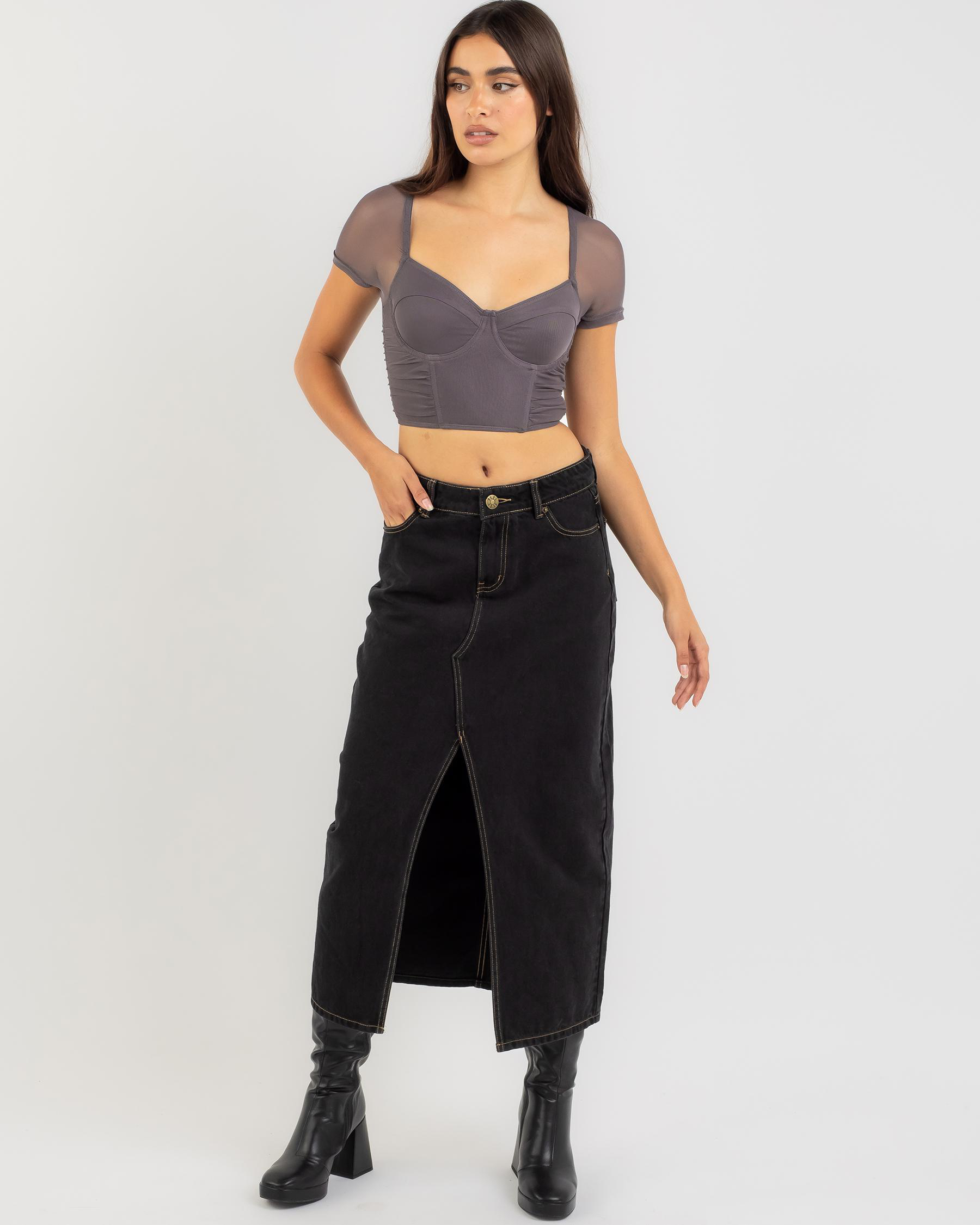 Wolfie Mesh Corset Top