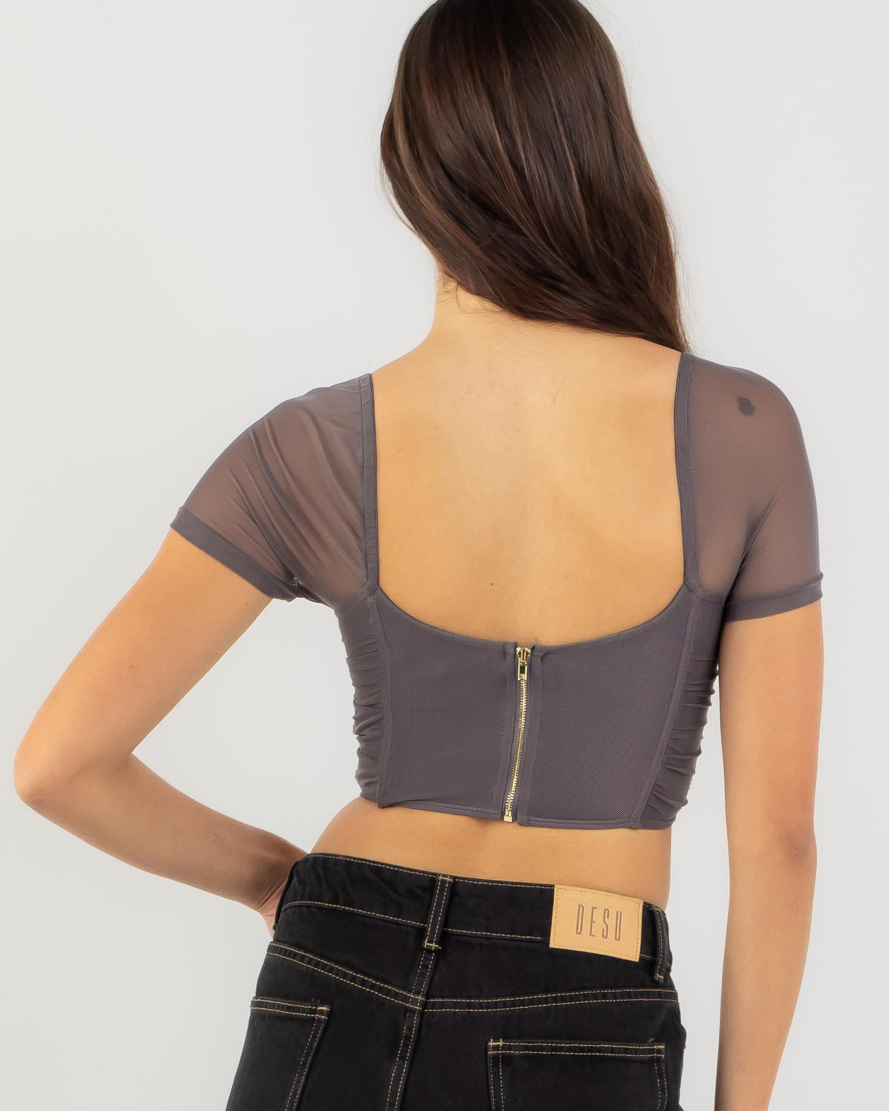 Wolfie Mesh Corset Top