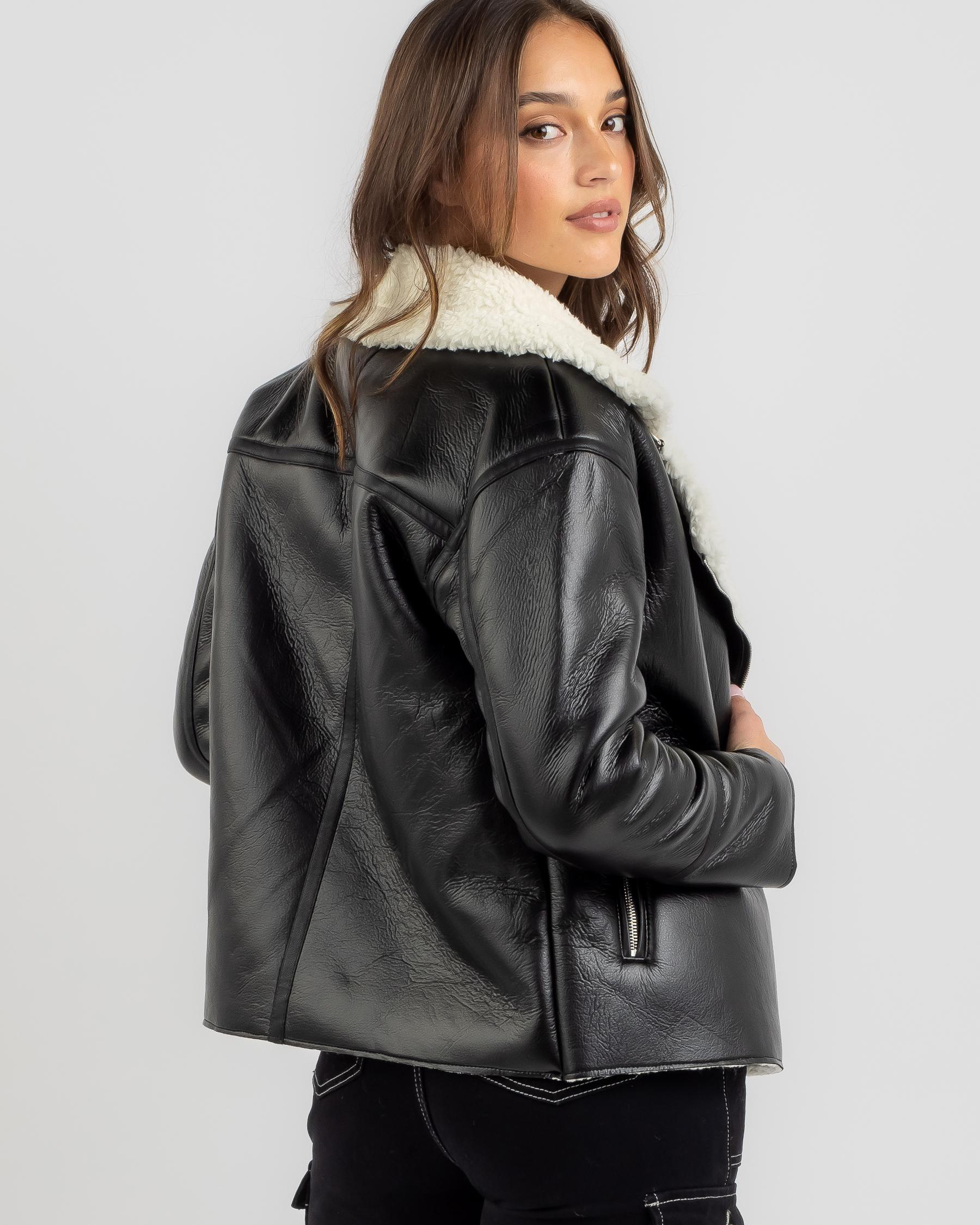 Sonny Faux Leather Jacket