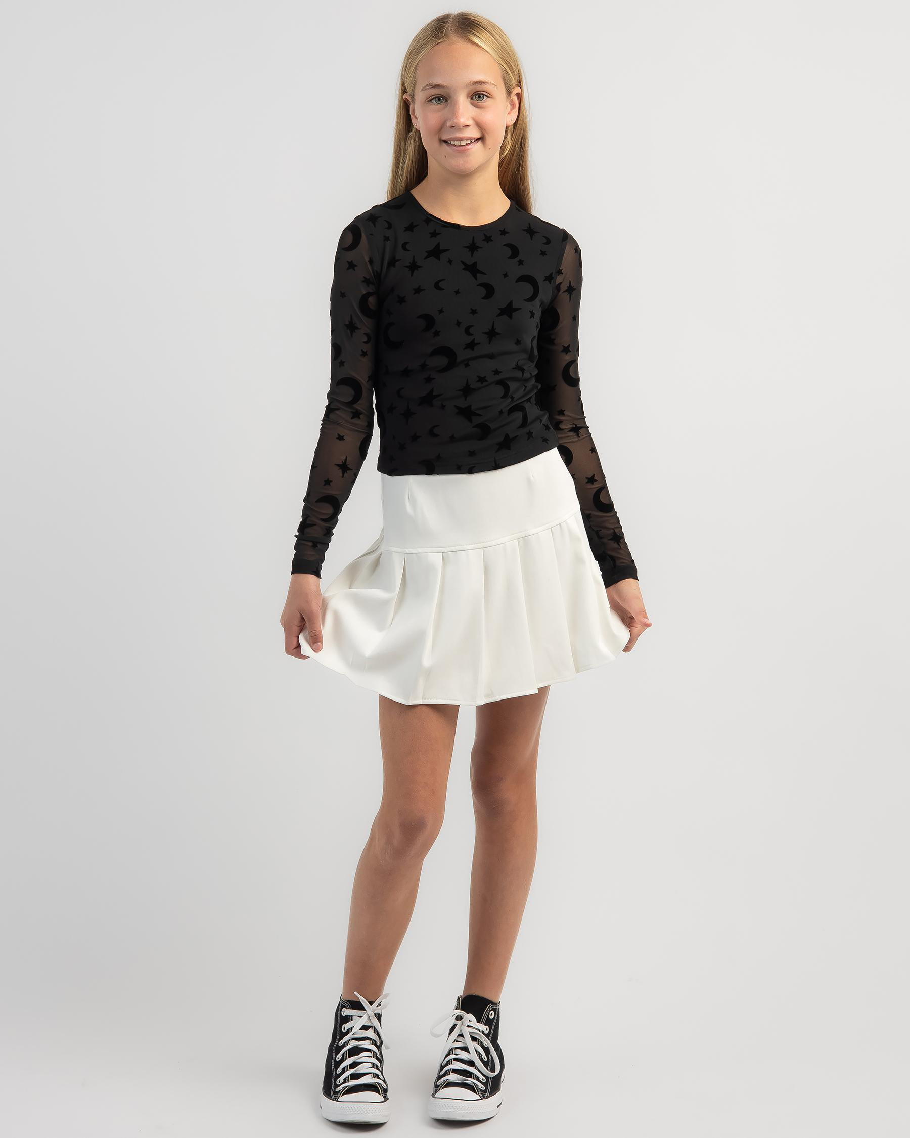 Eclipse Mesh Long Sleeve Top