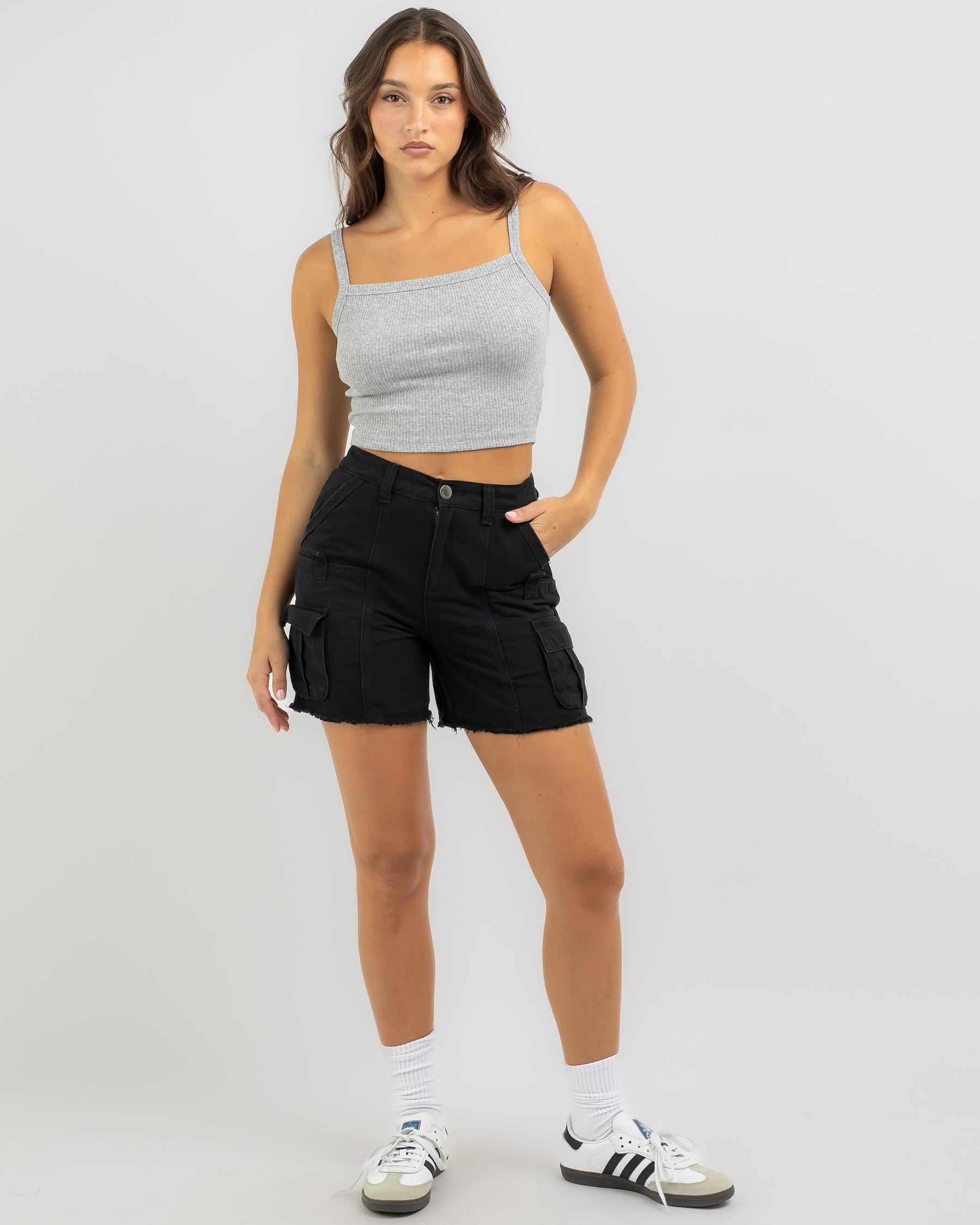 Basic Square Neck Baby Tank Top