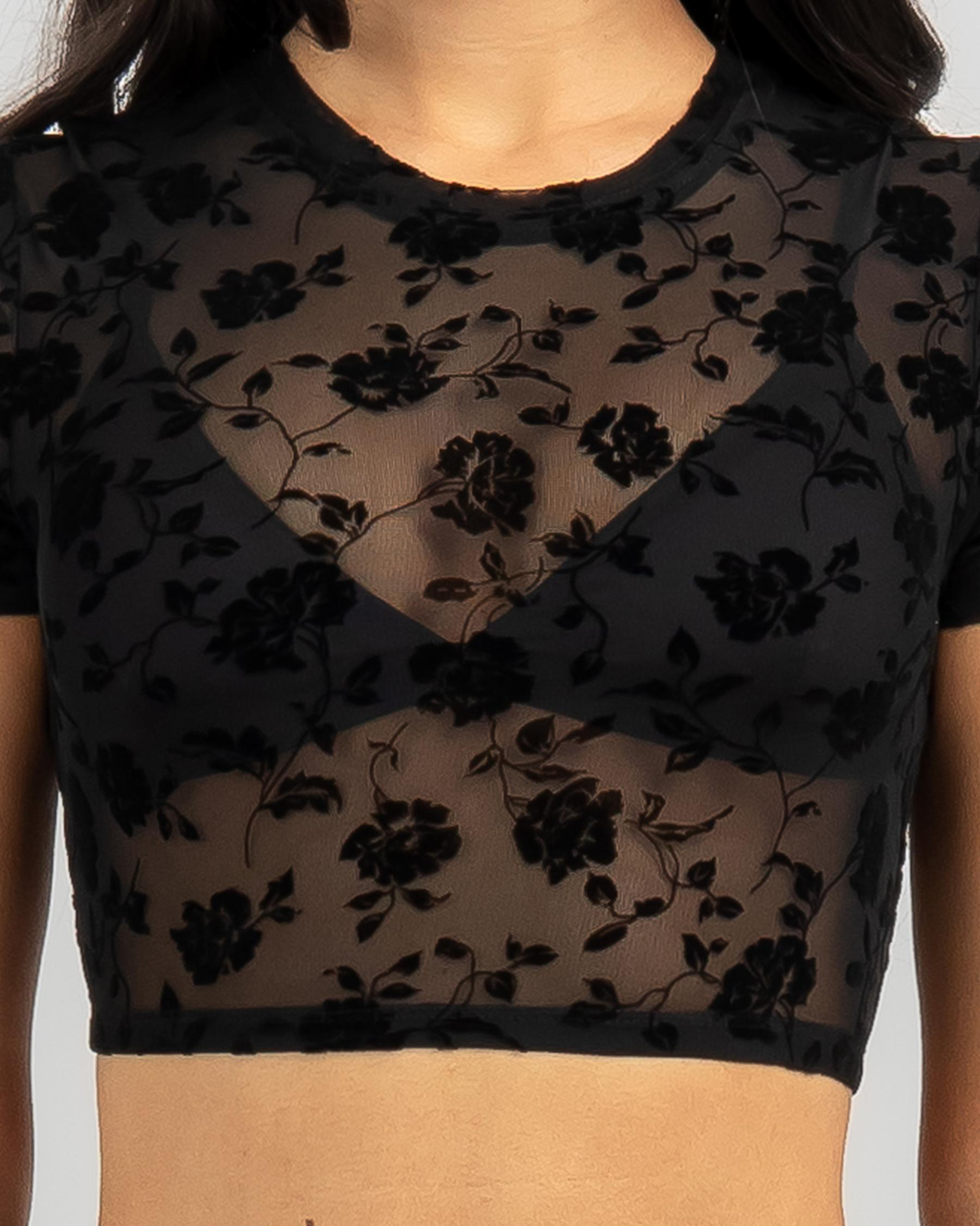 Duke Mesh Ultra Crop Baby Tee