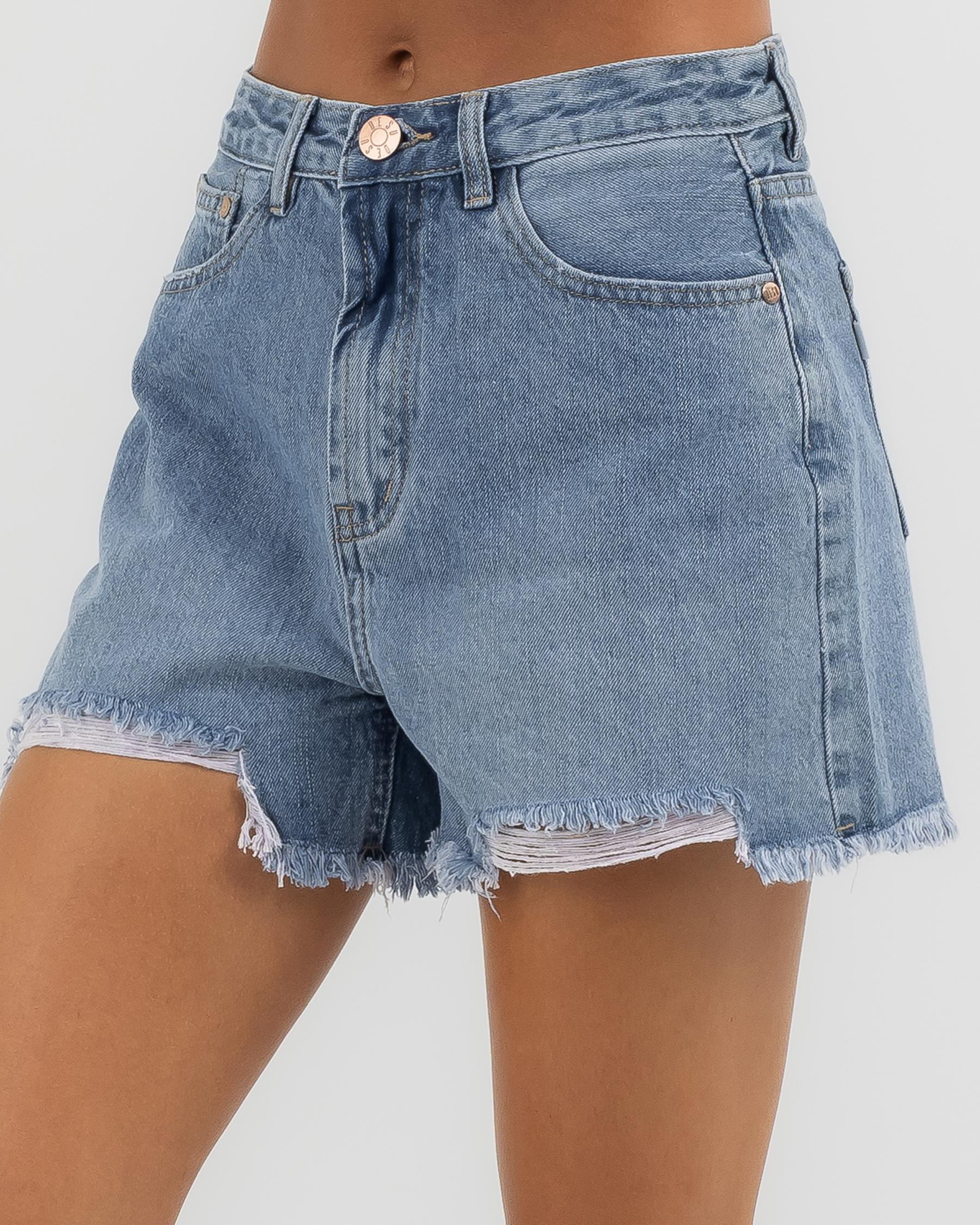 Reign Mid Denim Shorts