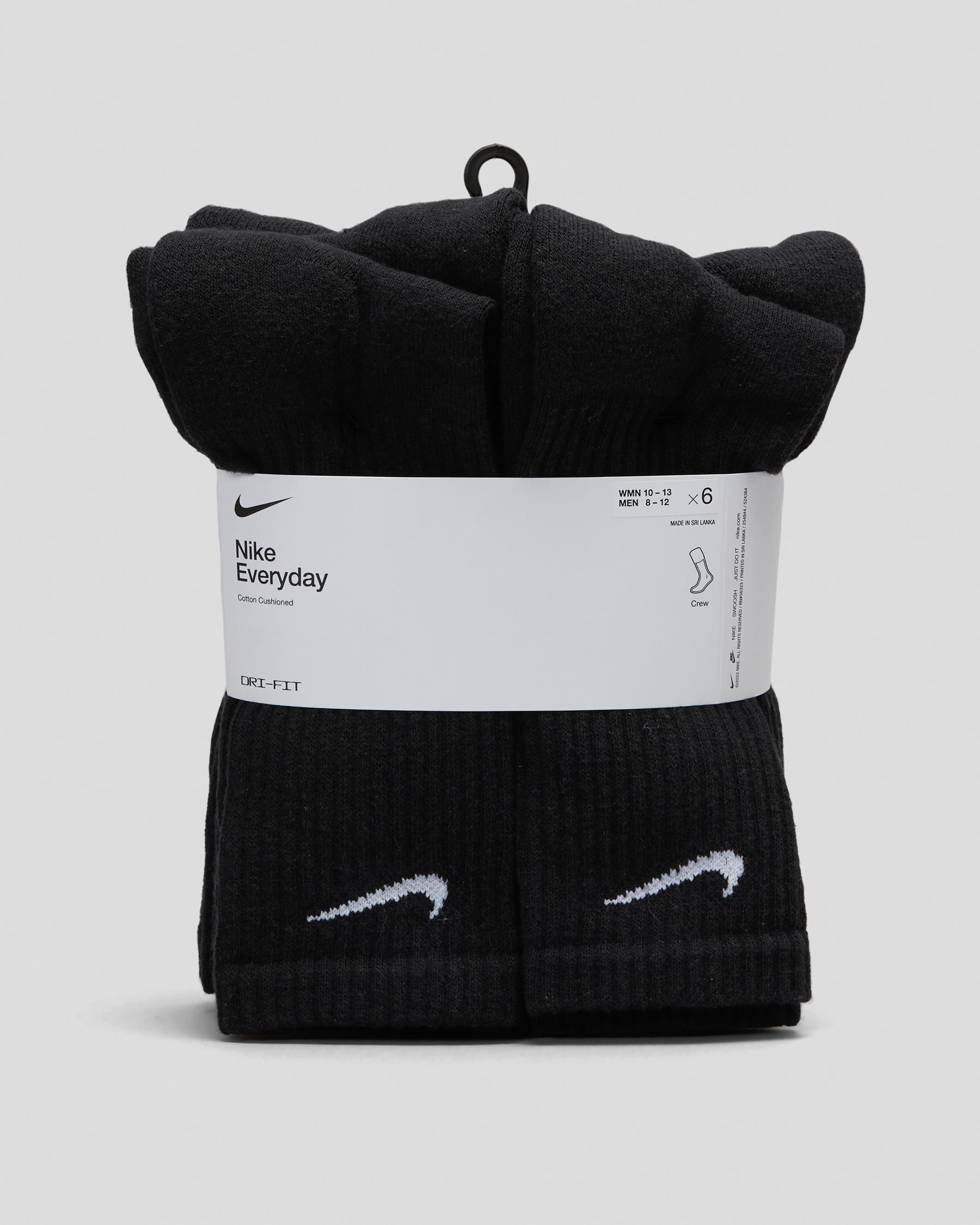 Everyday Cushioned Crew Socks 6 Pack