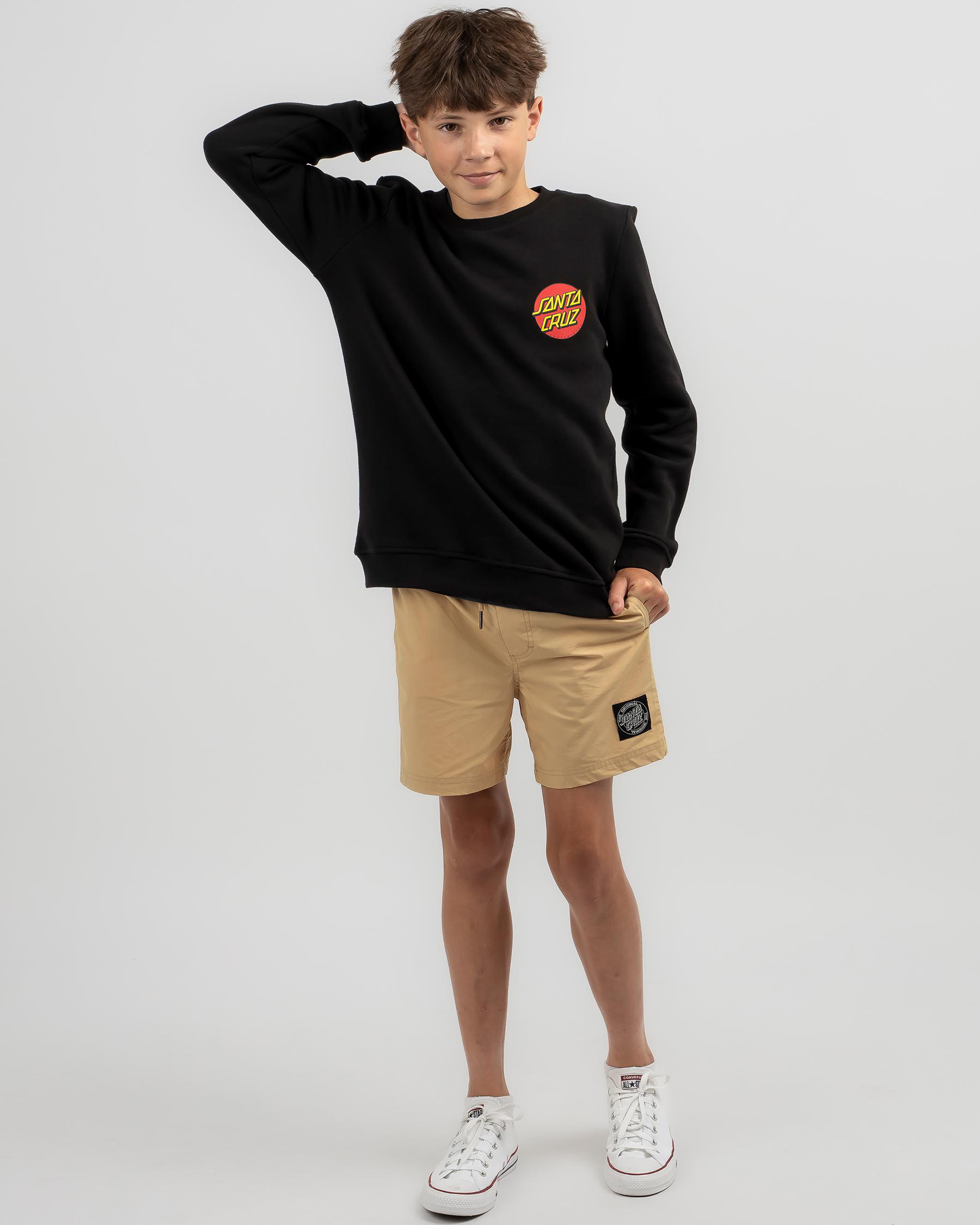 Classic Dot Chest Crew Neck Sweatshirt