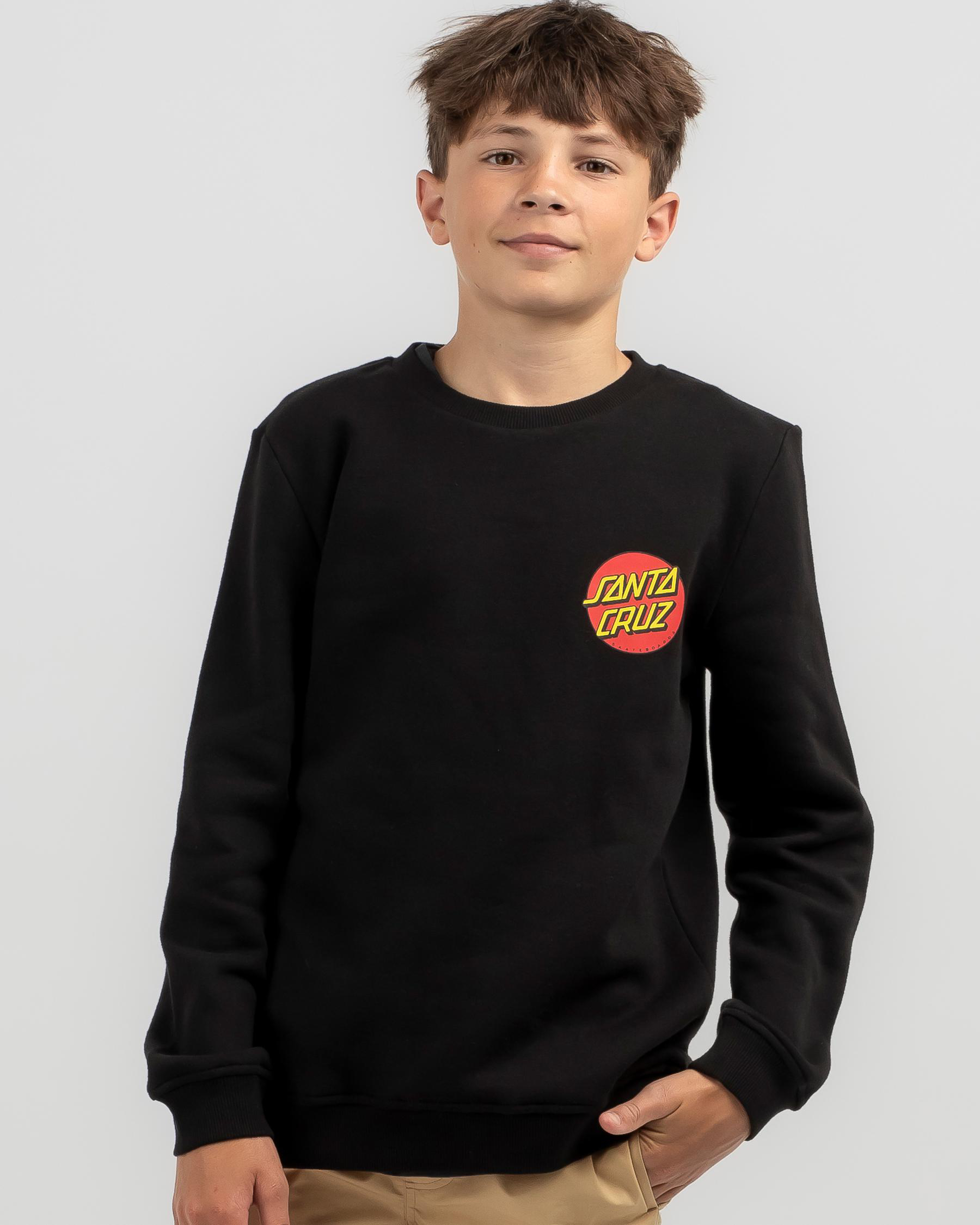 Classic Dot Chest Crew Neck Sweatshirt