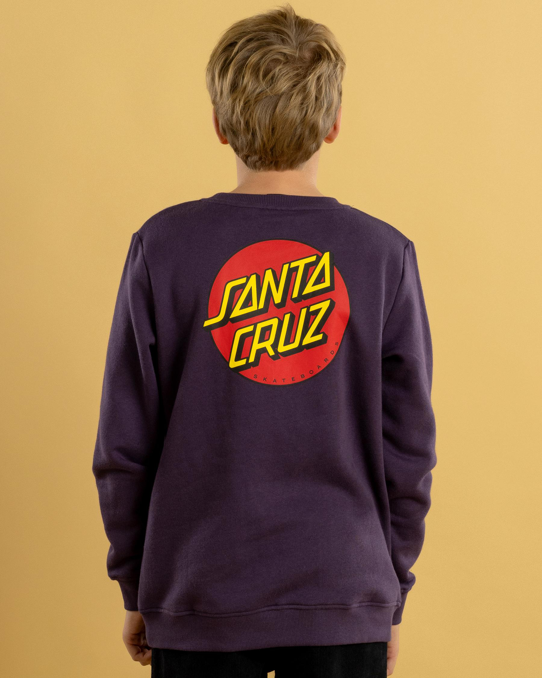Classic Dot Chest Crew Neck Sweatshirt