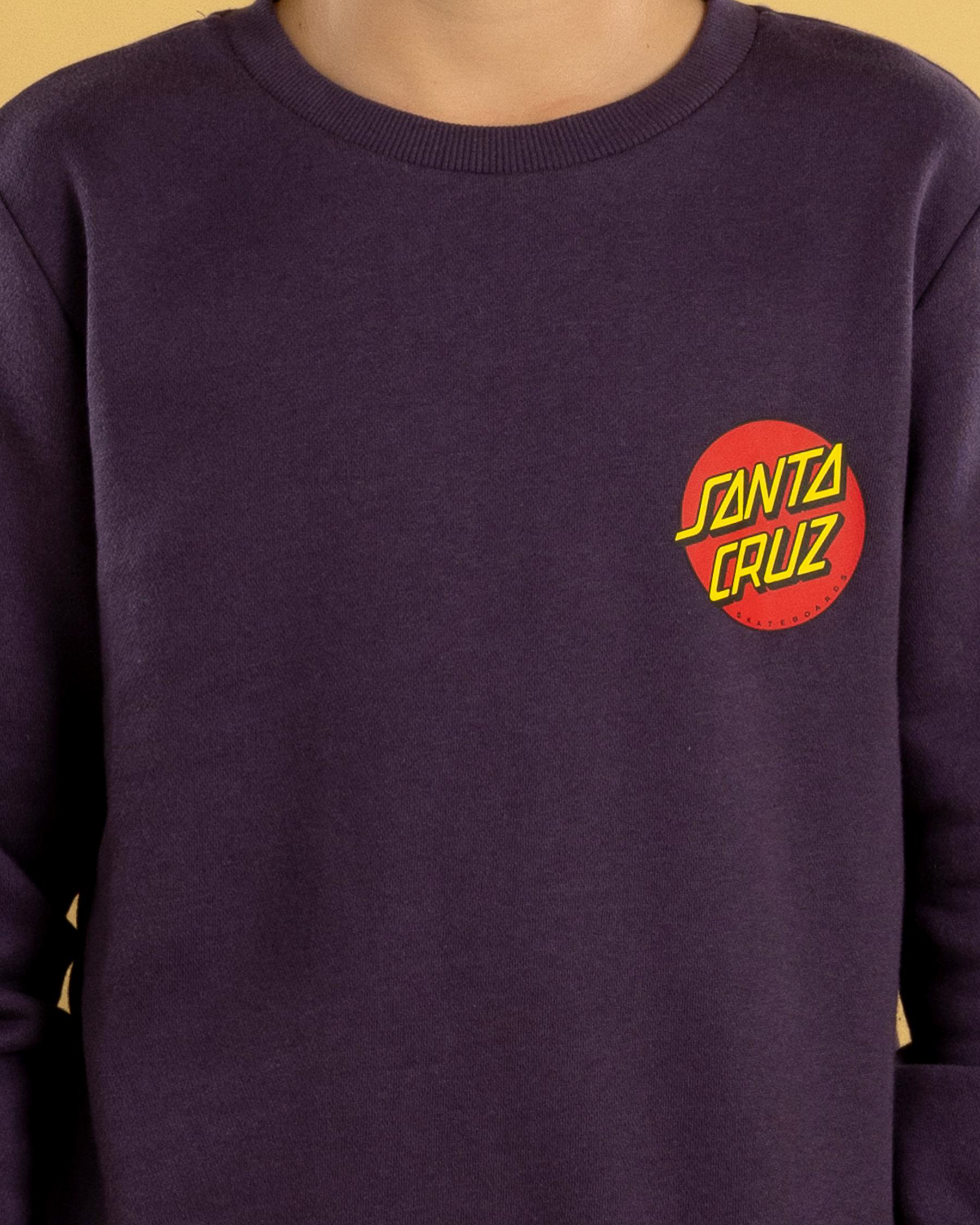 Classic Dot Chest Crew Neck Sweatshirt