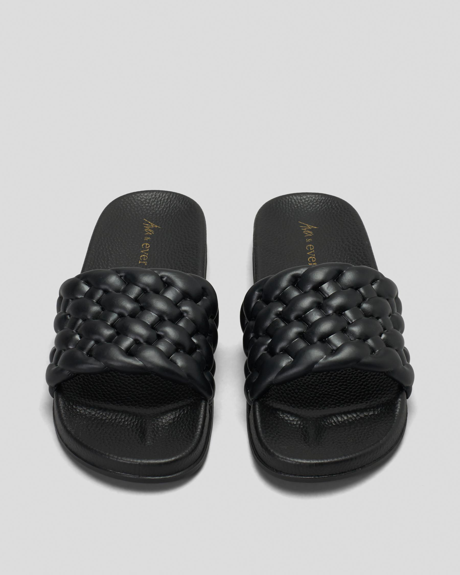 Lexi Plait Slide Sandals