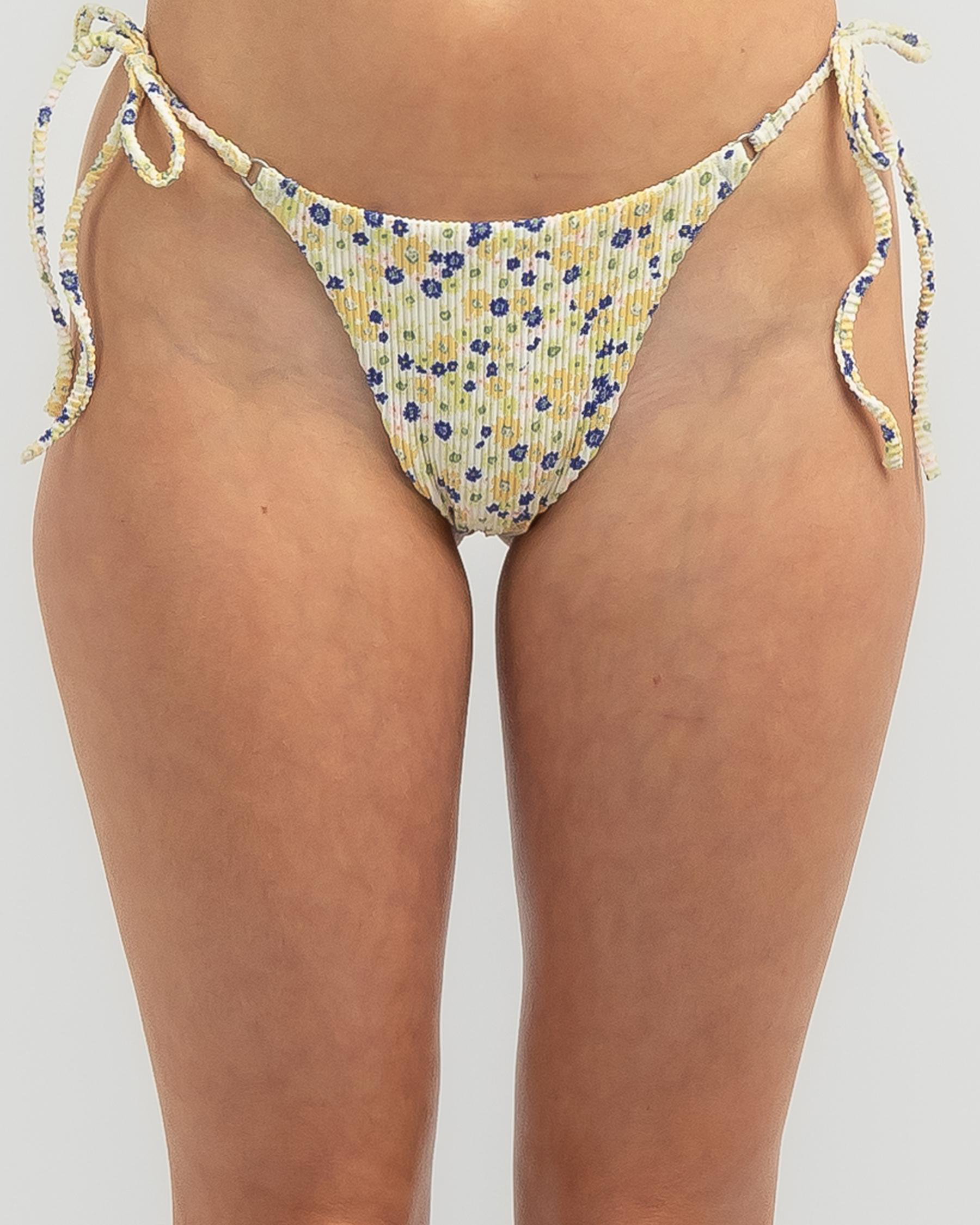 Ground Cover Skimpy Tie Side Bikini Bottom