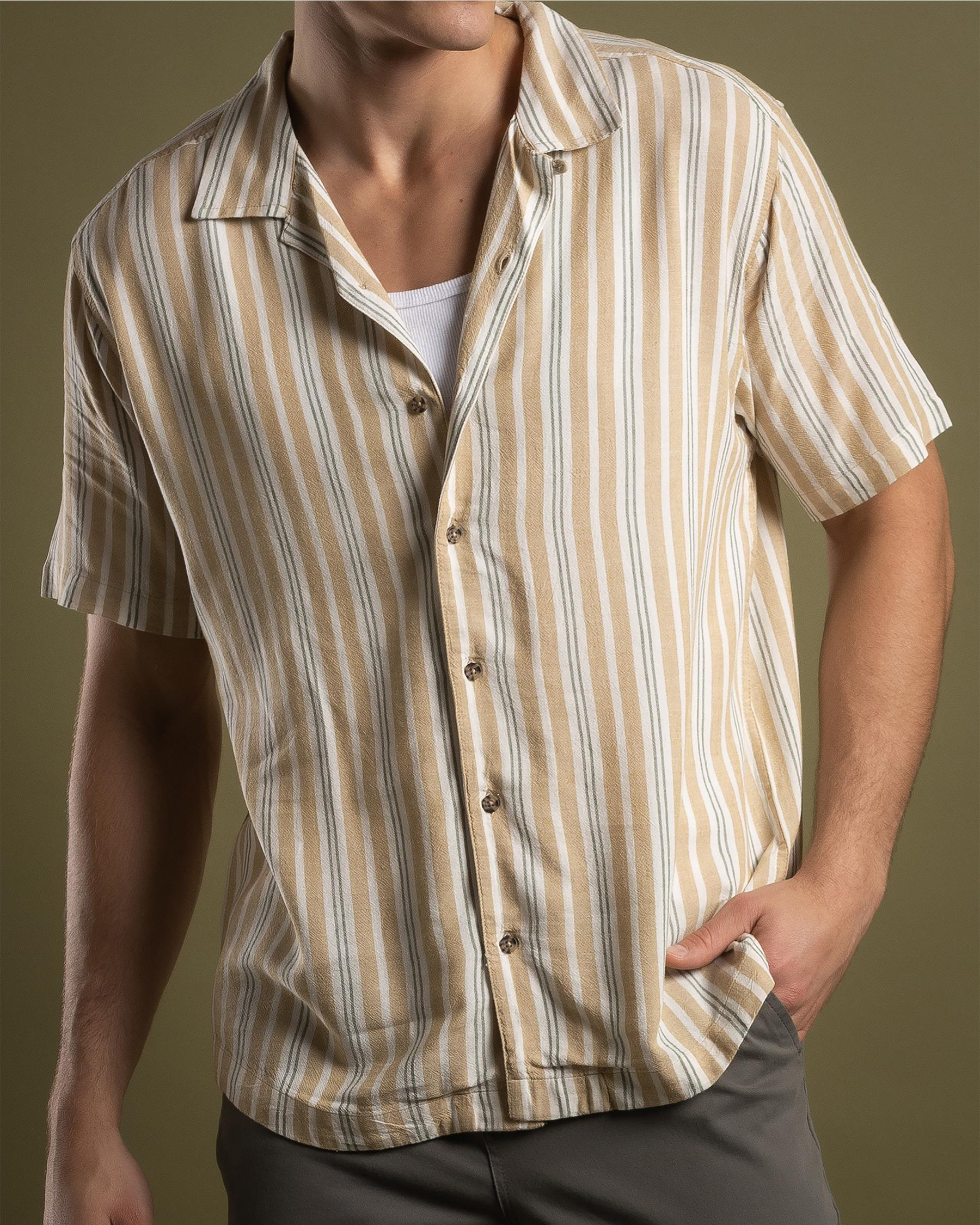 Beat Stripe Short Sleeve Shirt