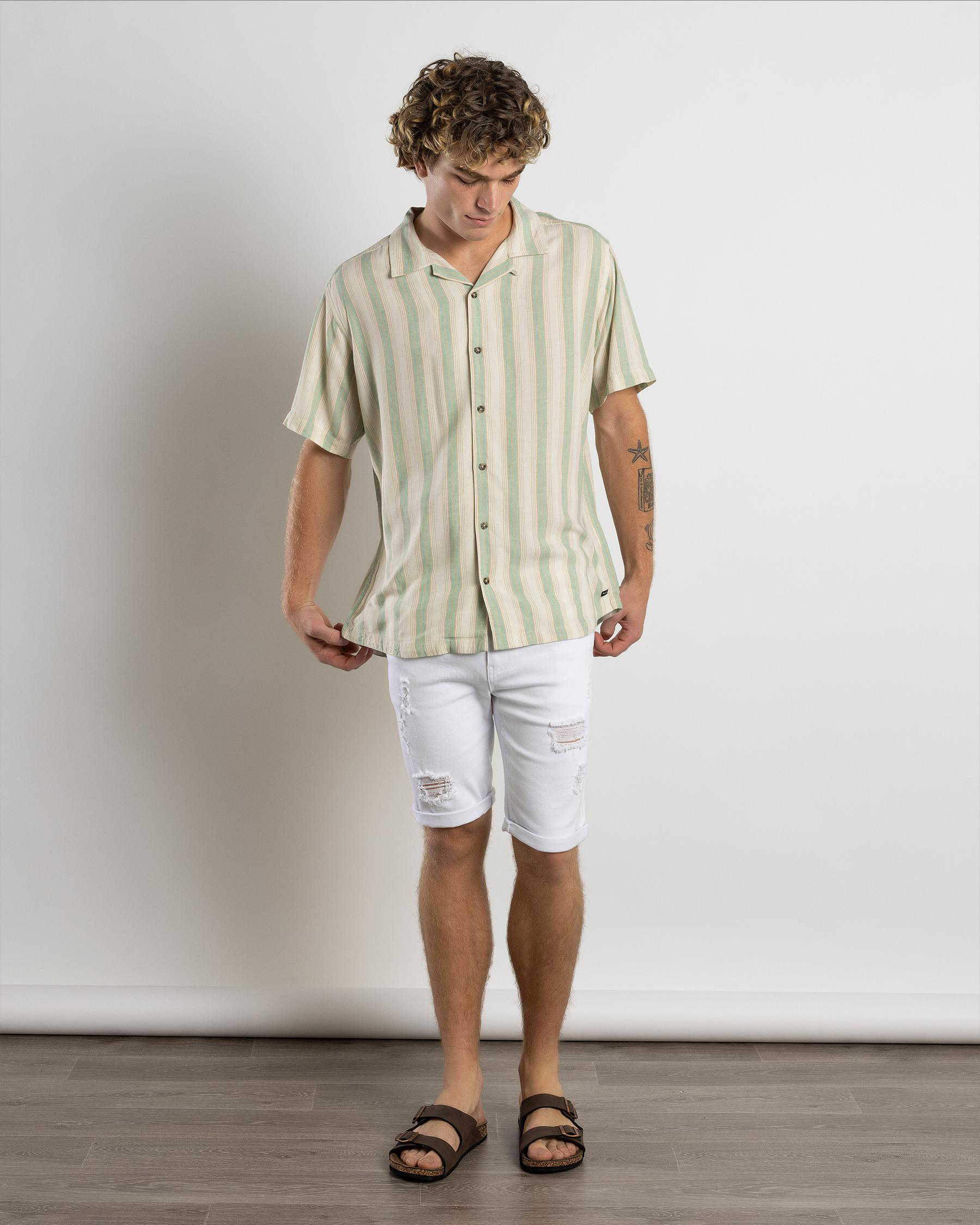 Beat Stripe Short Sleeve Shirt